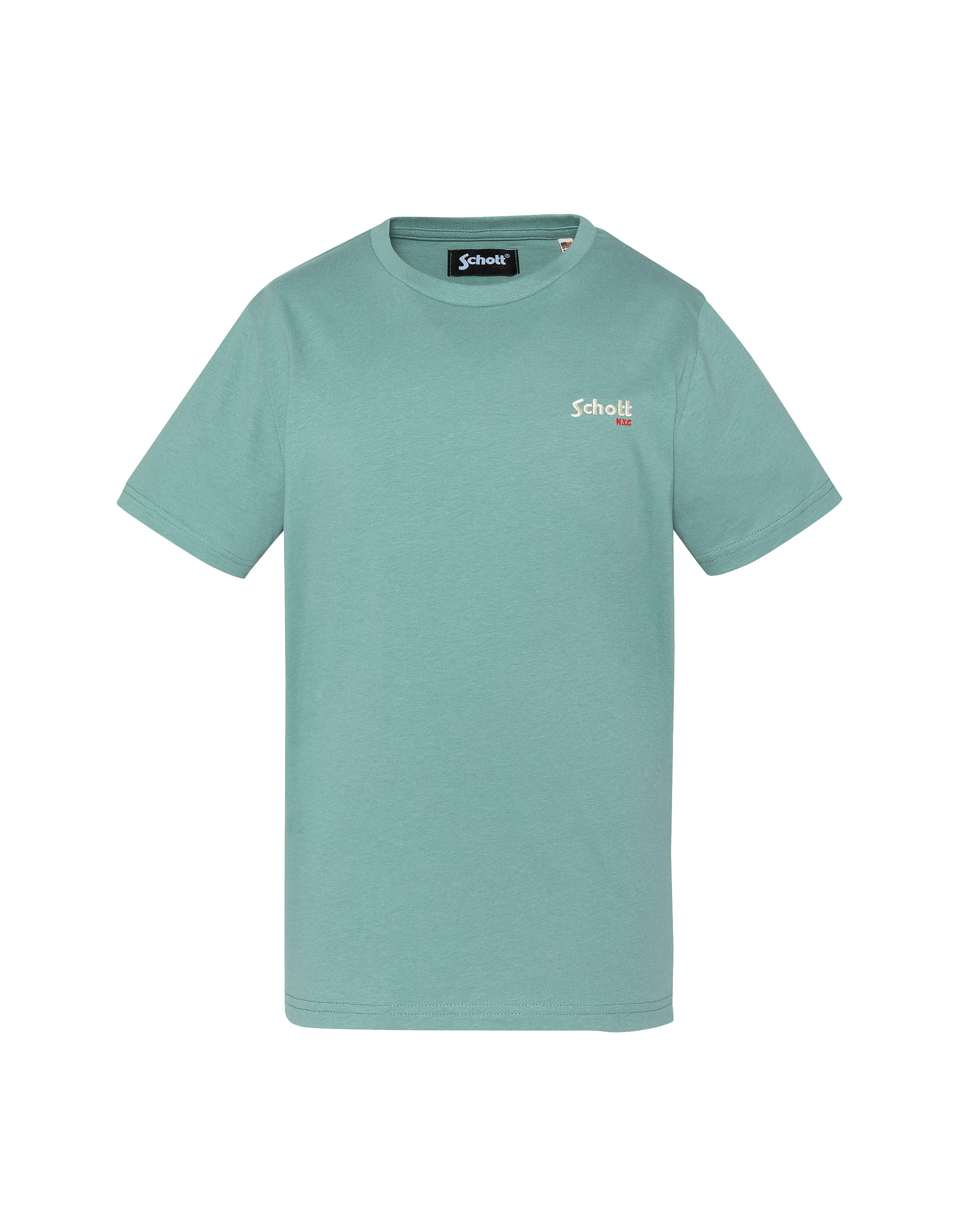 Camiseta de color caqui sabio para niños-1