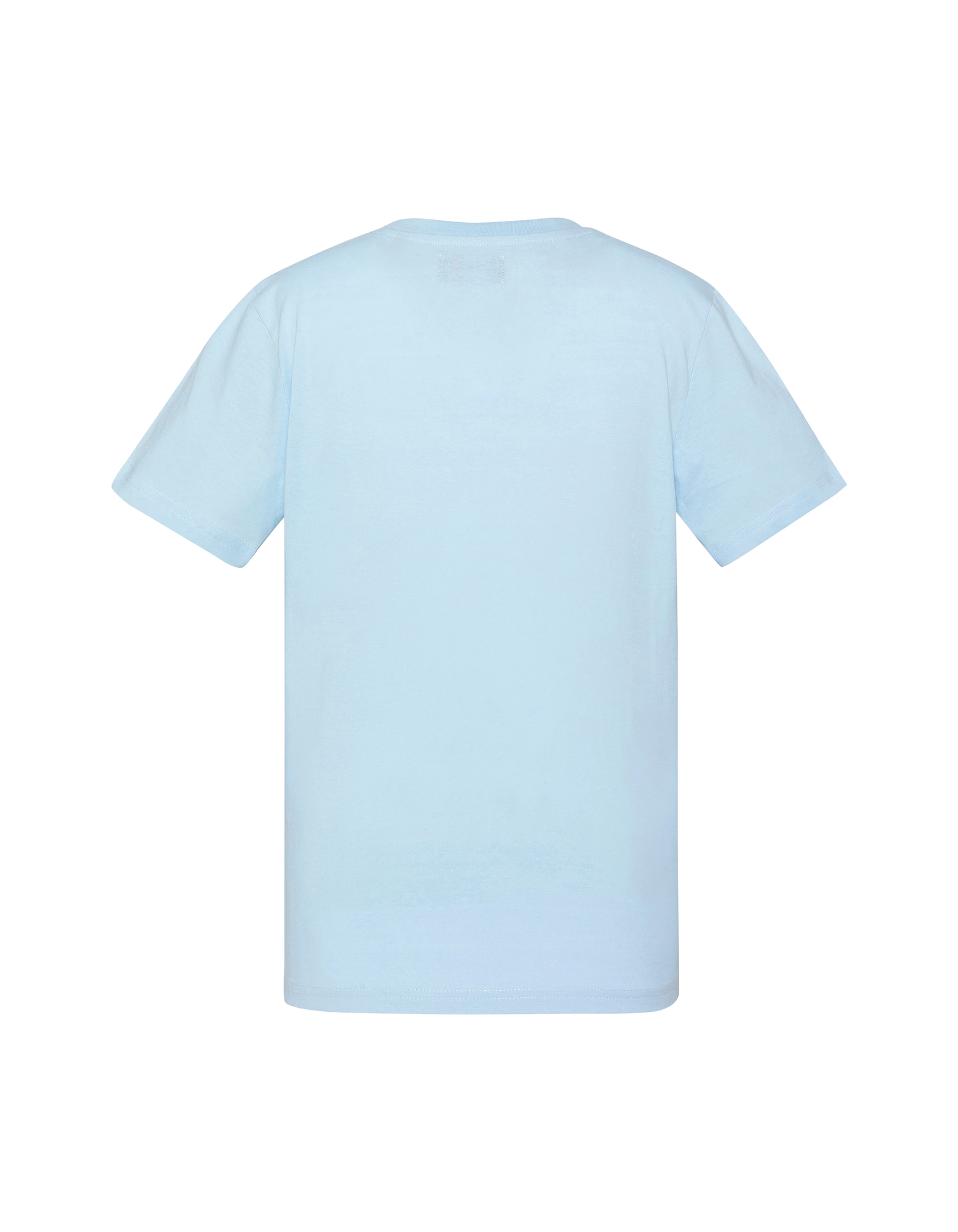Besticktes himmelblaues Kinder-T-Shirt