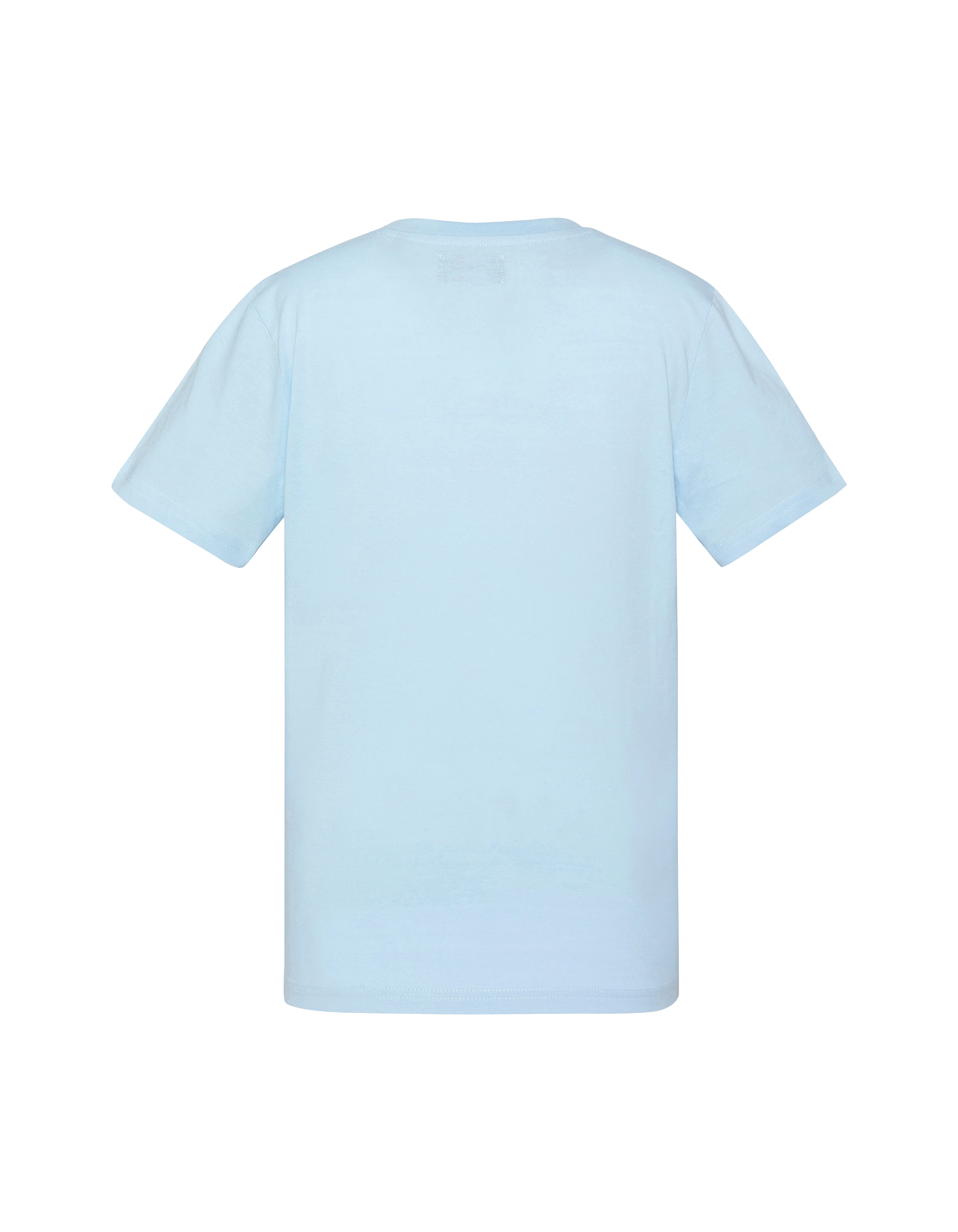Besticktes himmelblaues Kinder-T-Shirt-2