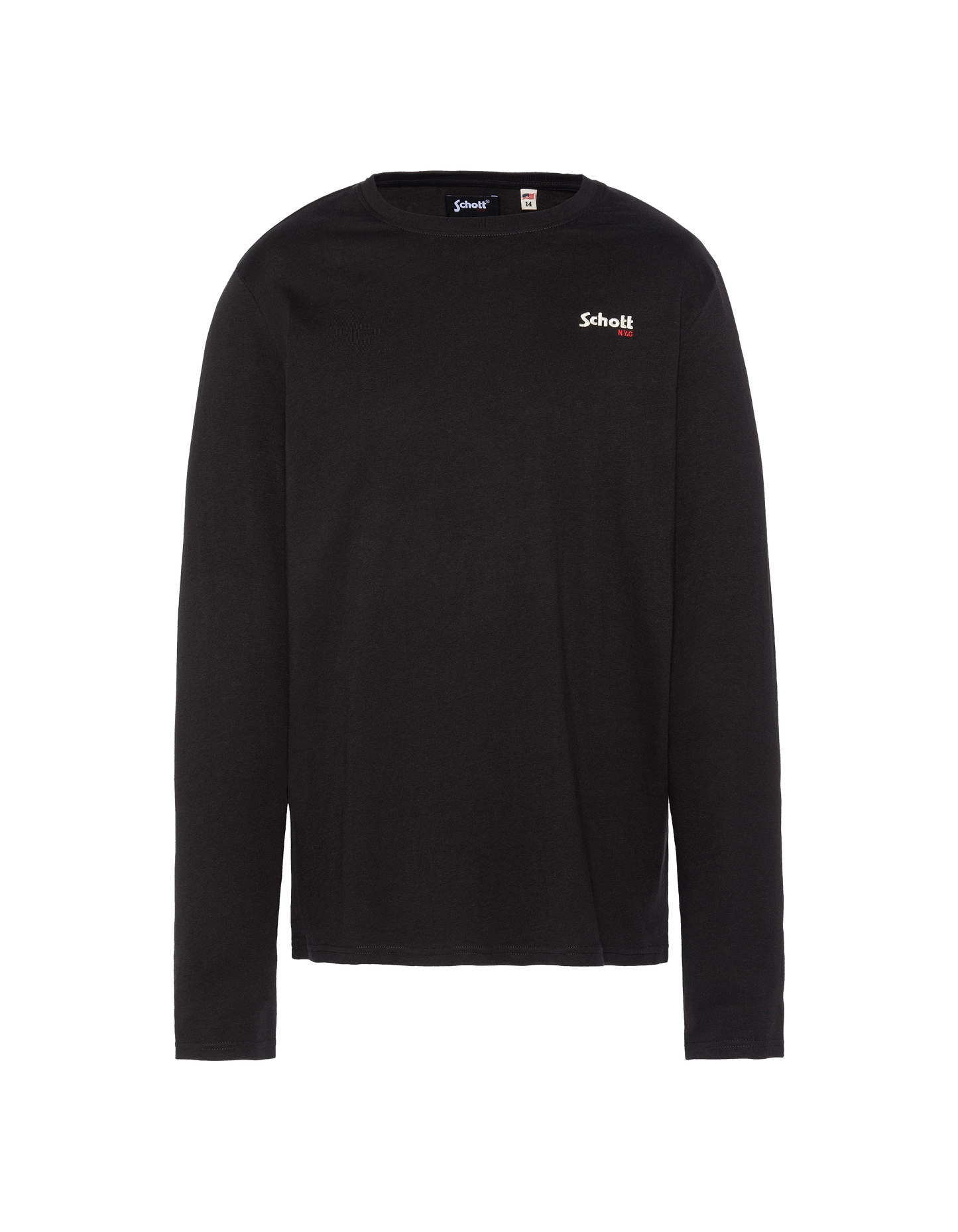 Camiseta Mangas largas Niño bordado negro