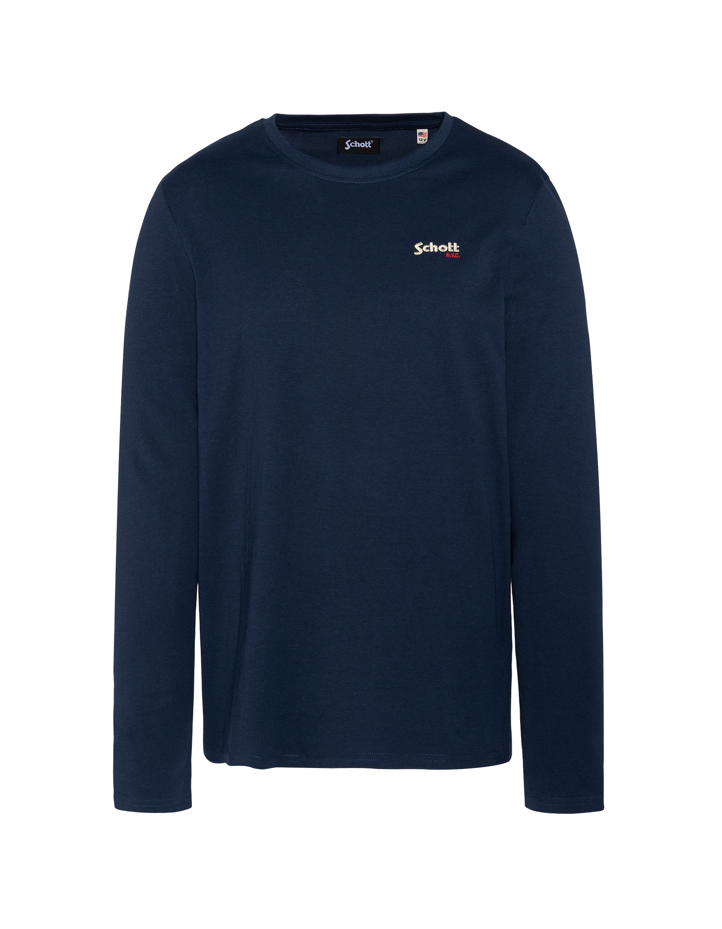 T-shirt manches longues bleu marine brodé enfant