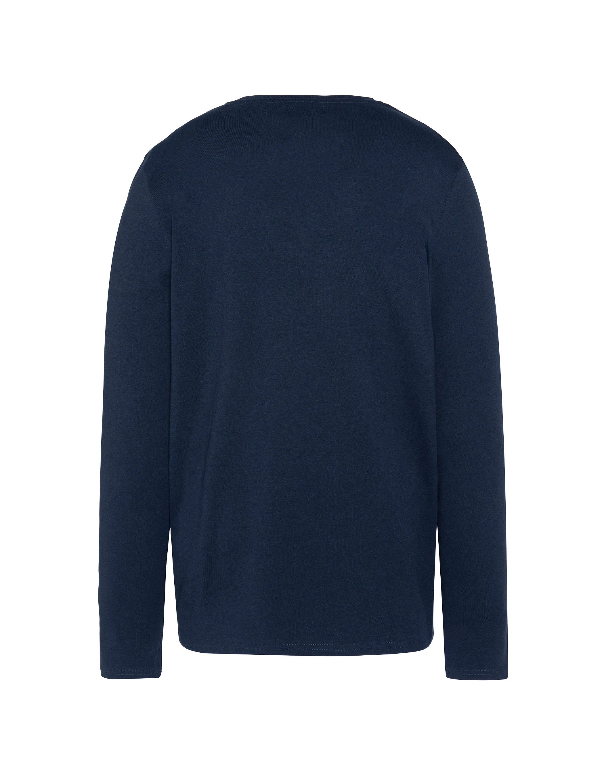 T-Shirt Langarmes Marine gesticktes Kind-2