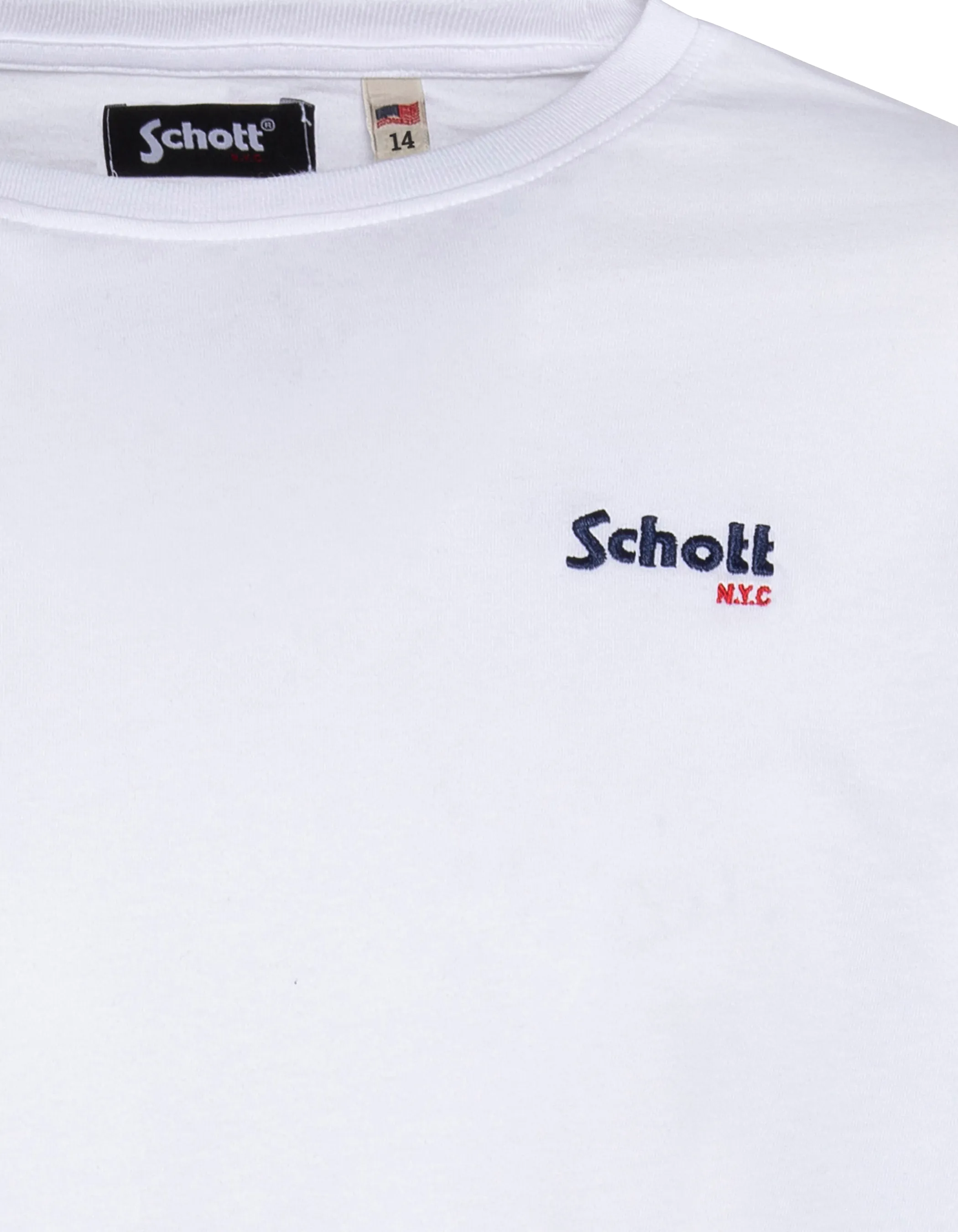 Camiseta de manga larga Niño bordado blanco-3