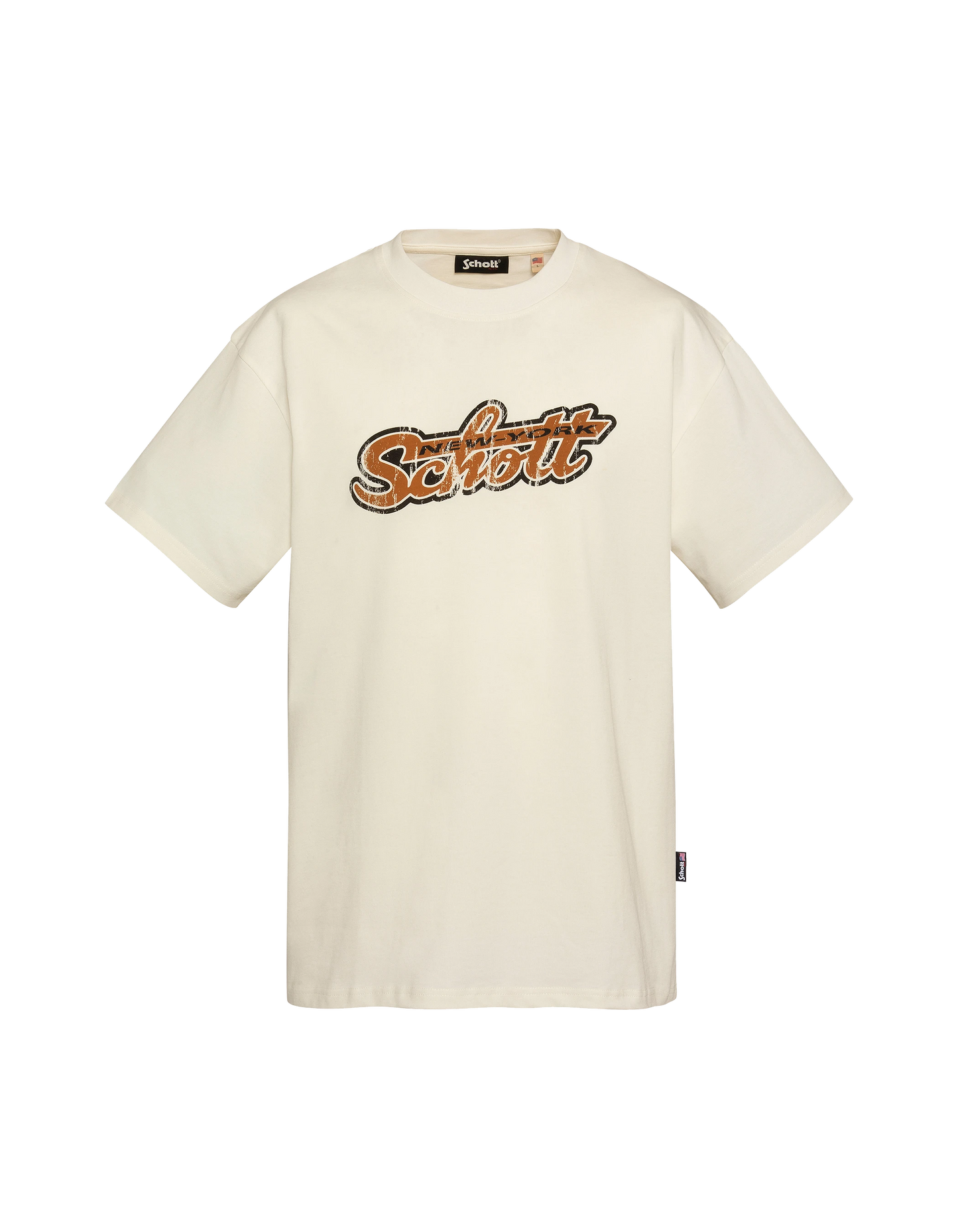 Camiseta blanca efecto vintage