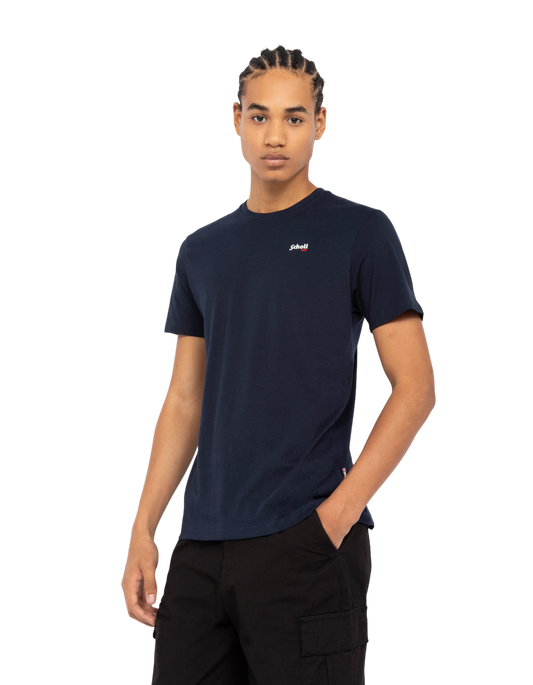 Navy crewneck T-shirt