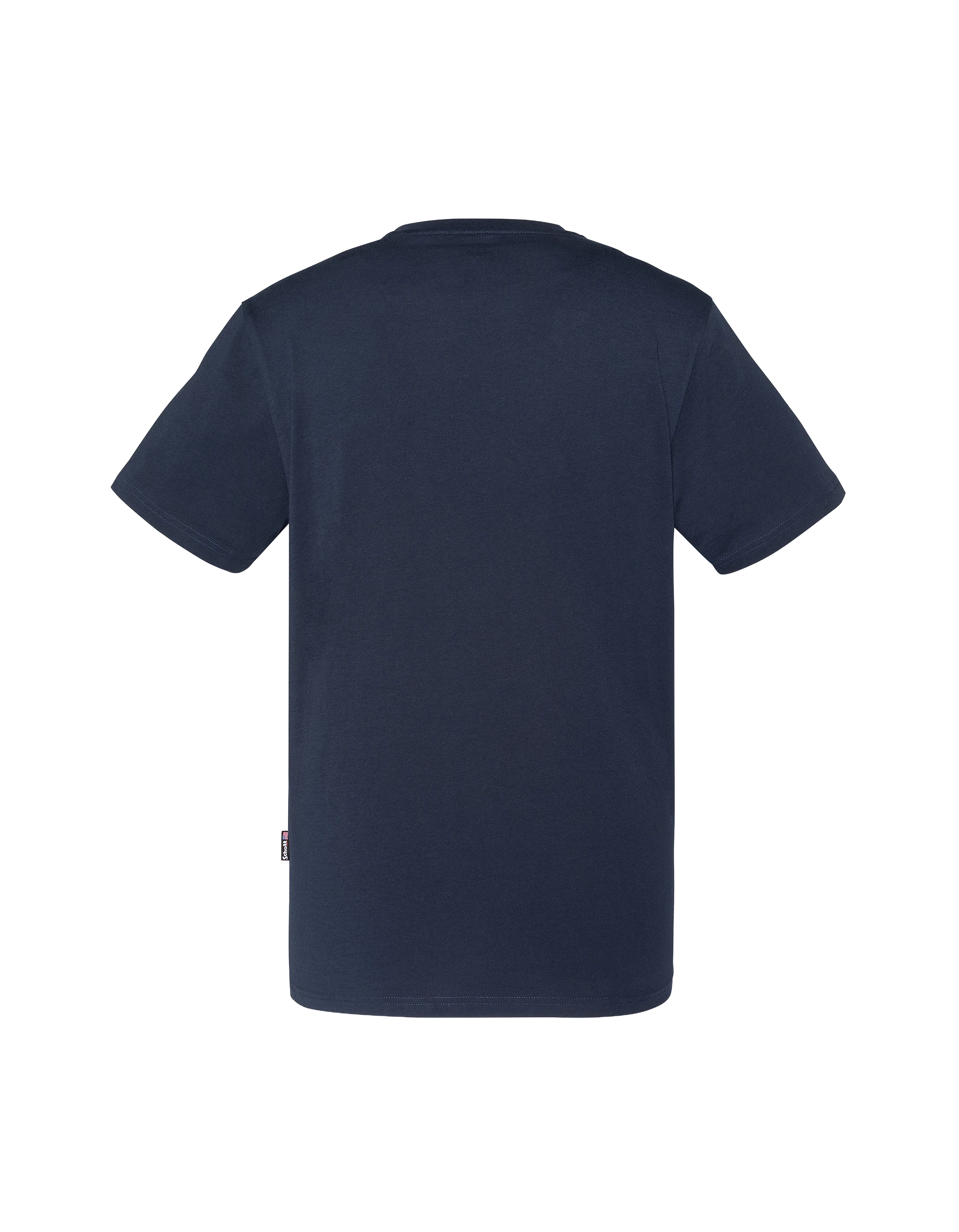 T-shirt col V bleu marine-2