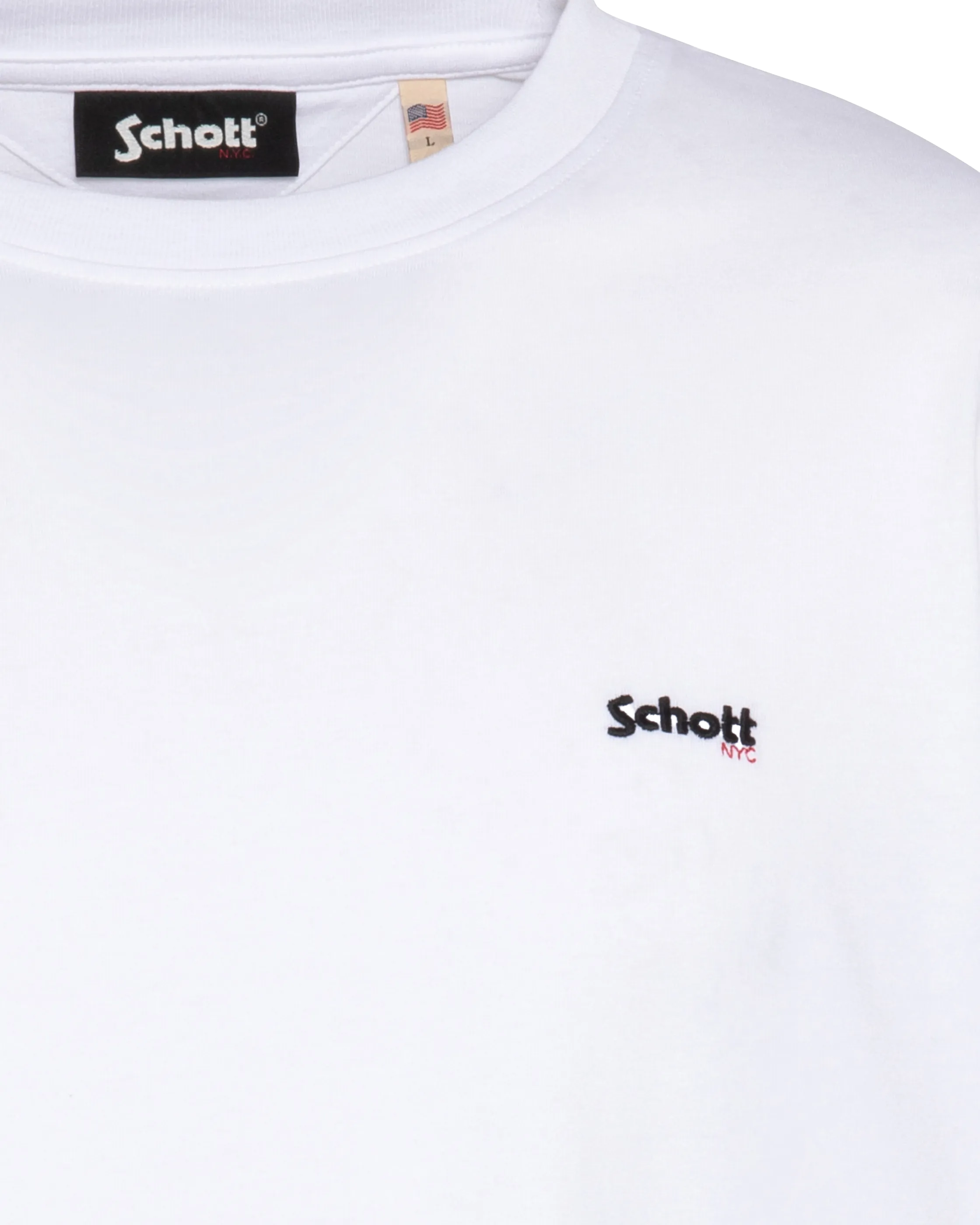 T-shirt blanc à manches longues-3
