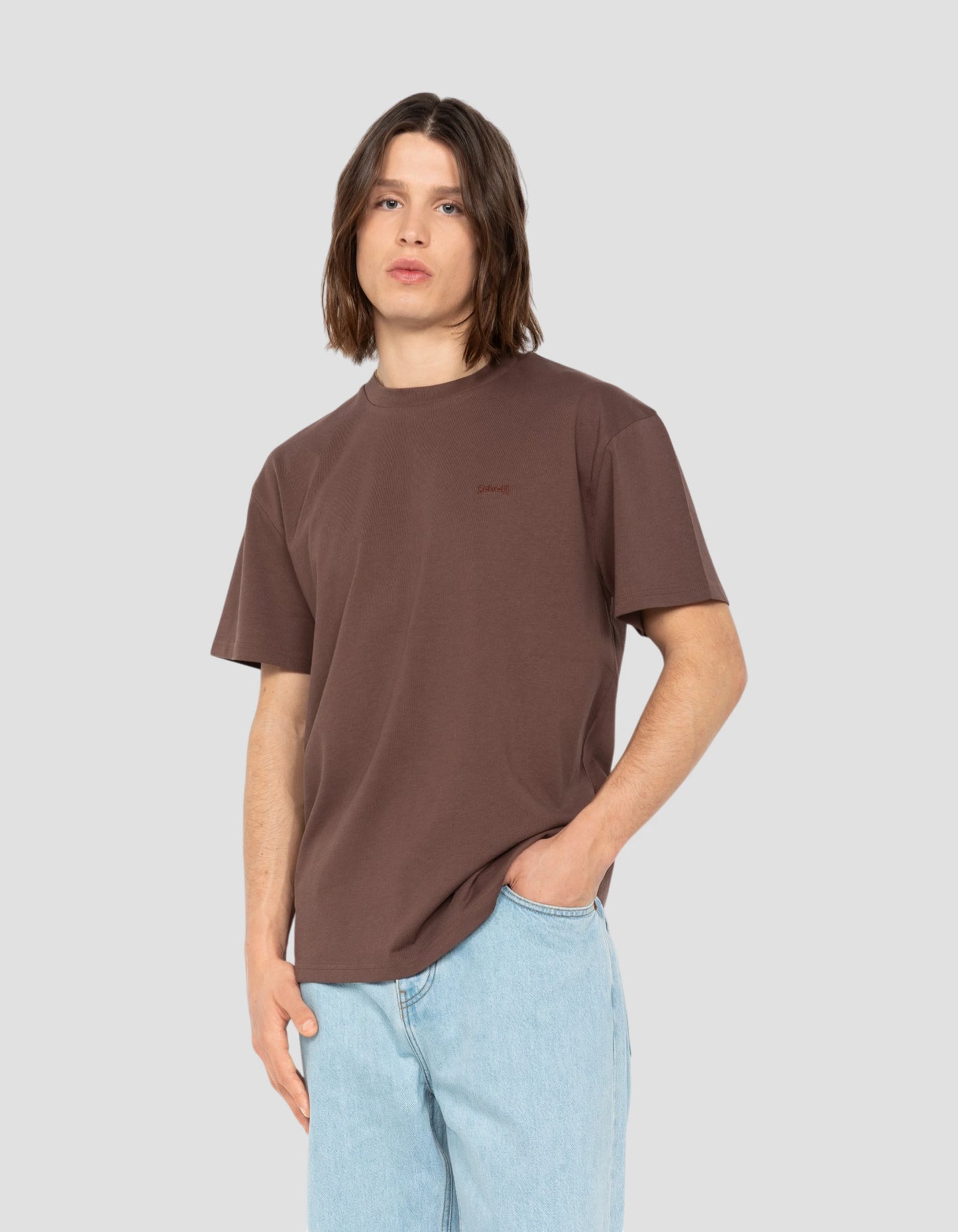 T-shirt café à manches courtes