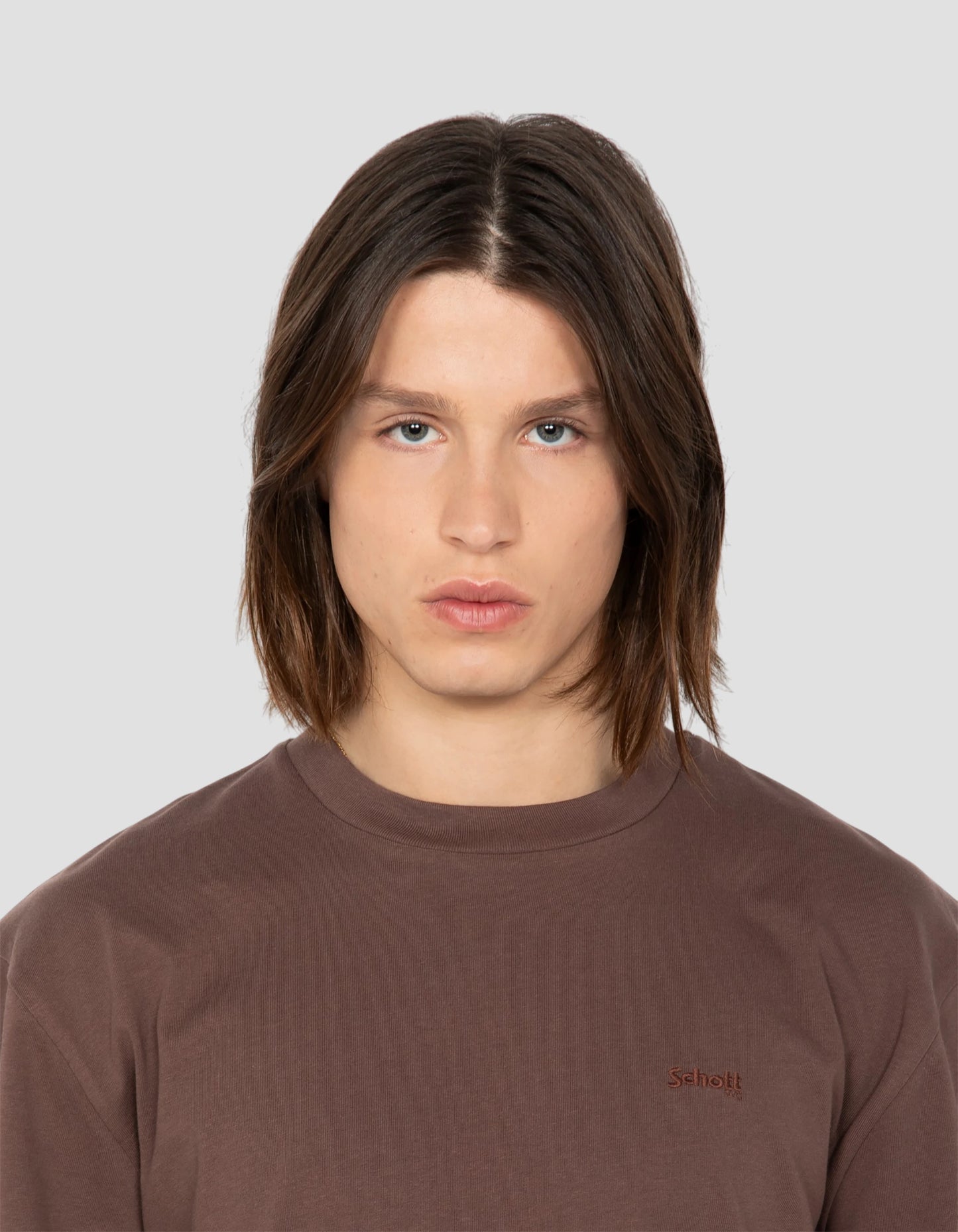 T-shirt café à manches courtes