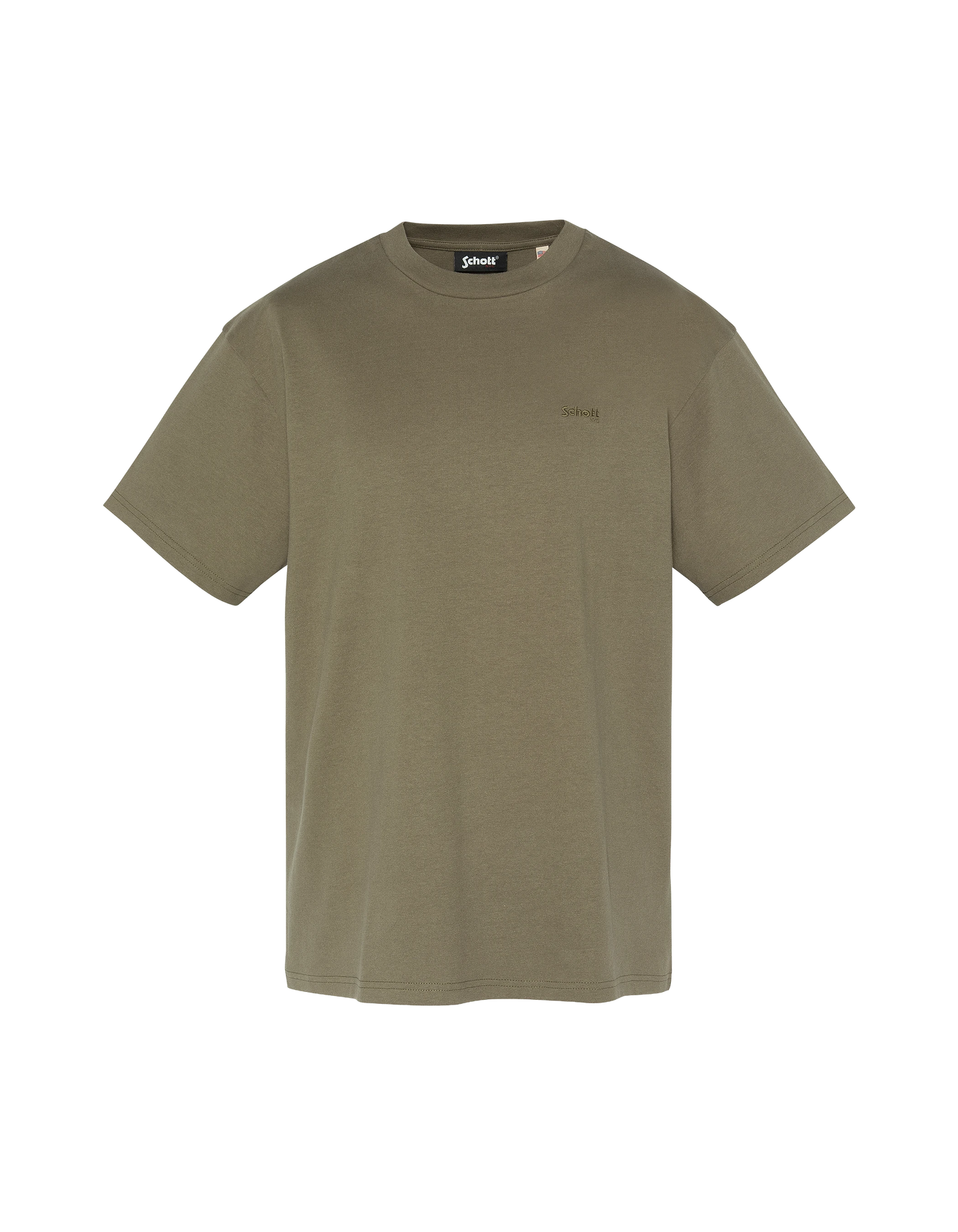 Short-sleeved khaki t-shirt