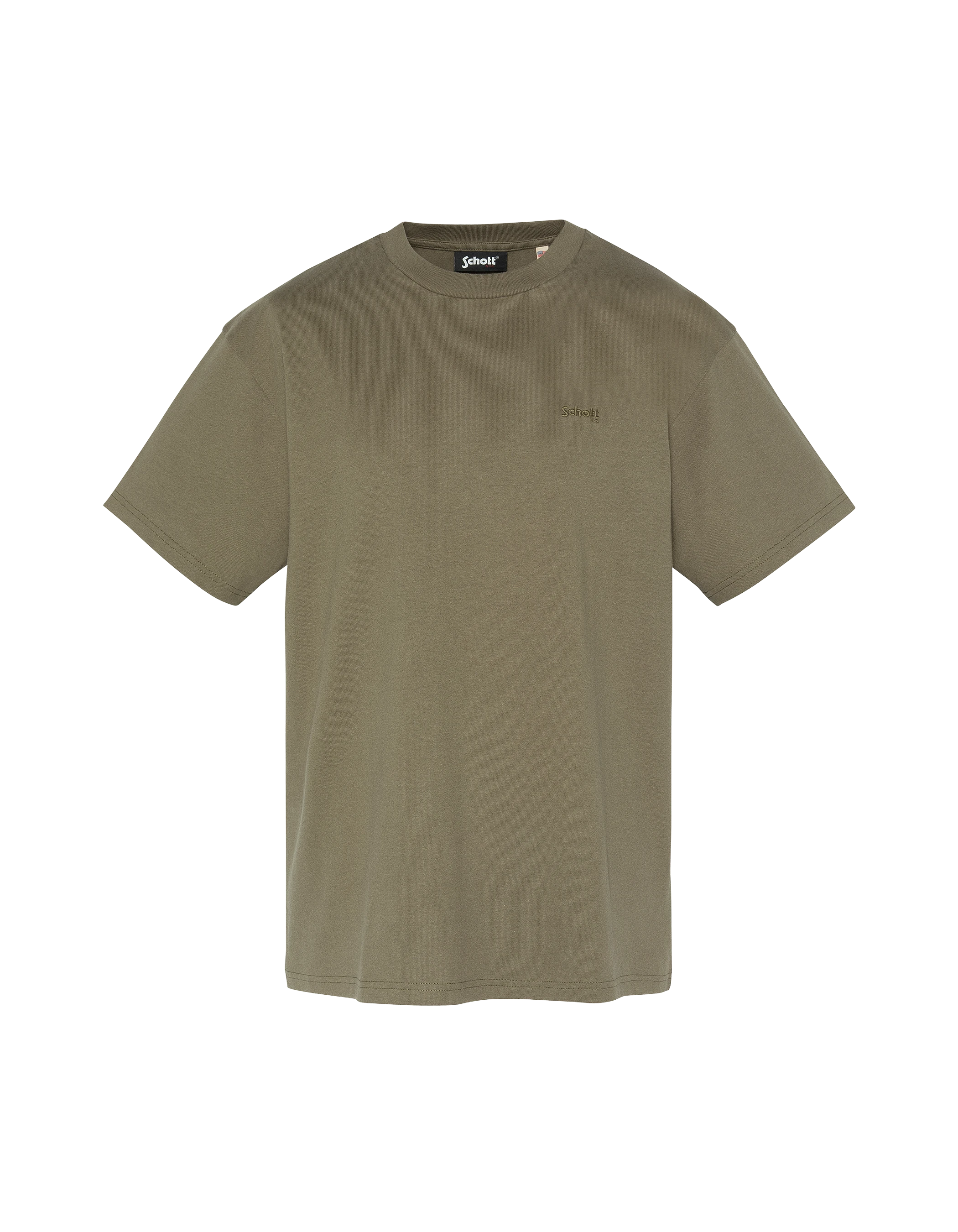 Short-sleeved khaki t-shirt-1