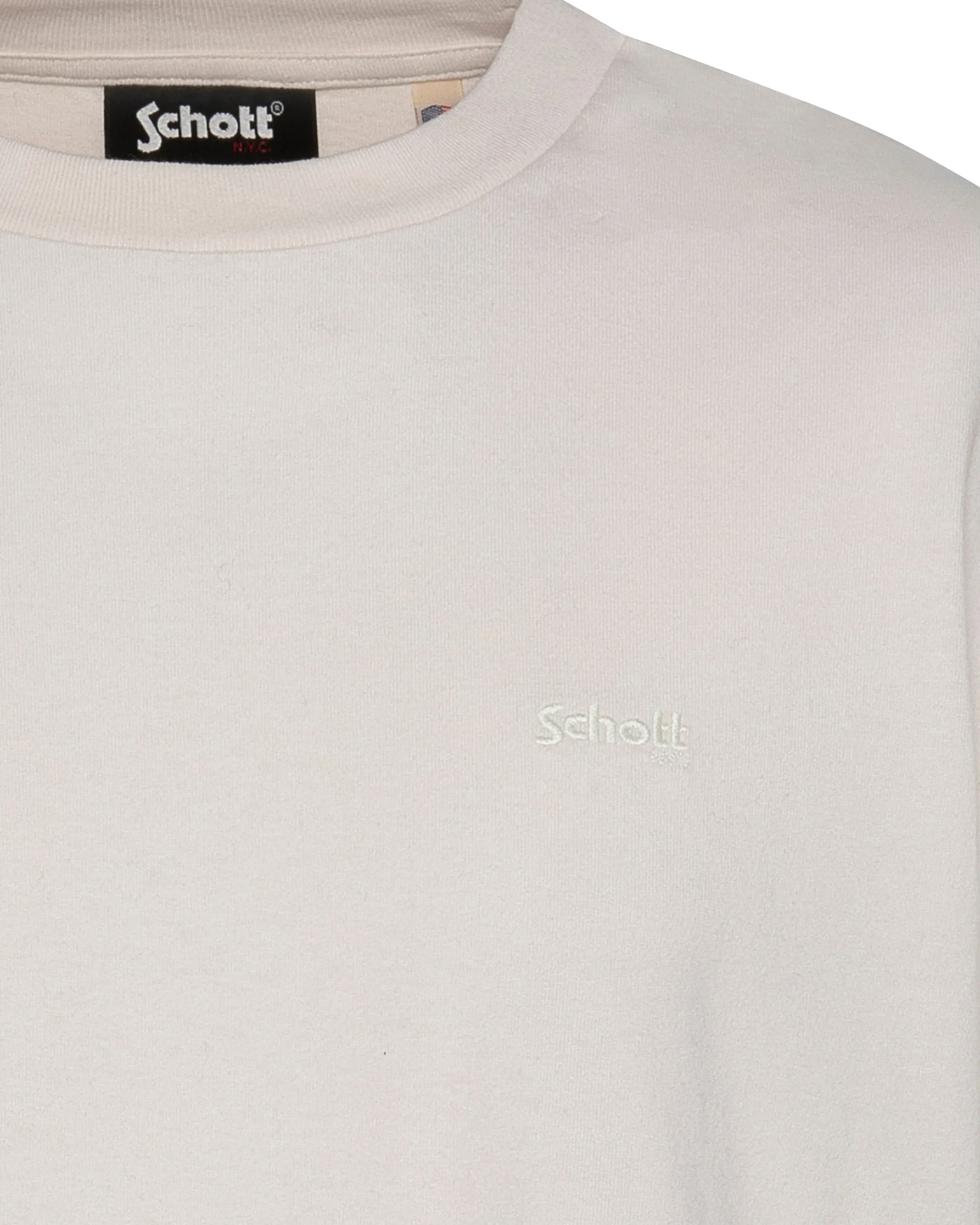 White T-shirt with short sleeves-3