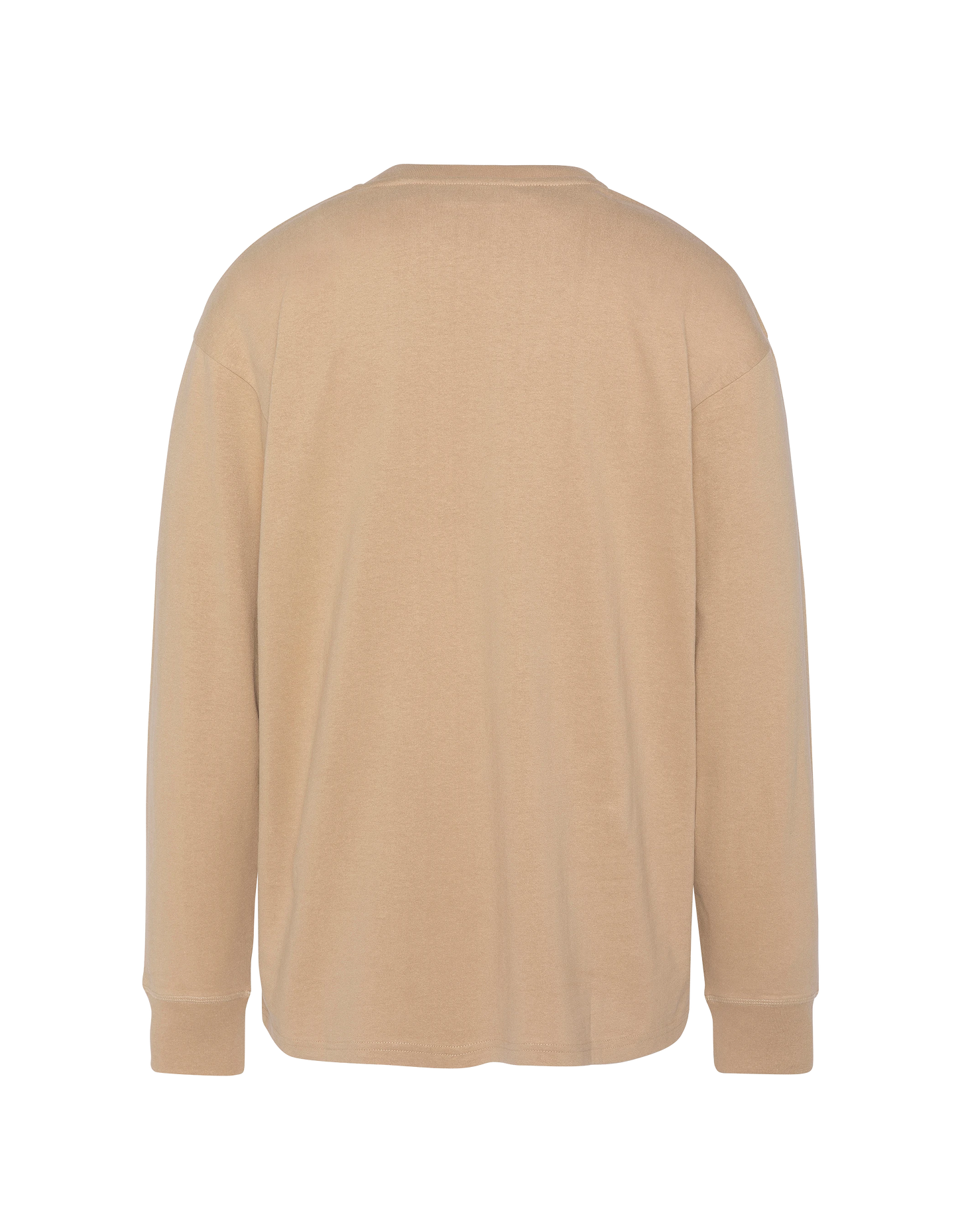 T-shirt beige à manches longues