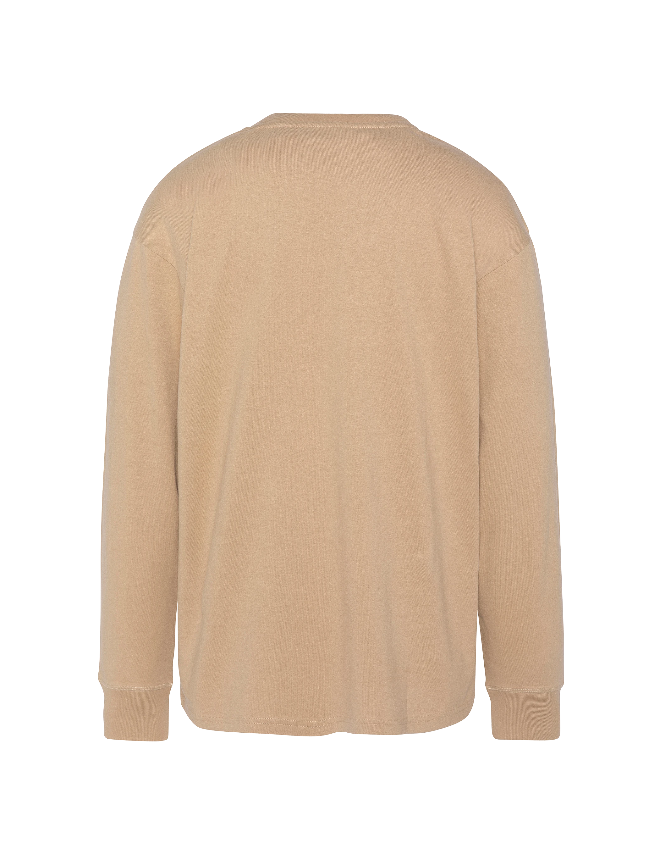 T-shirt beige à manches longues-2