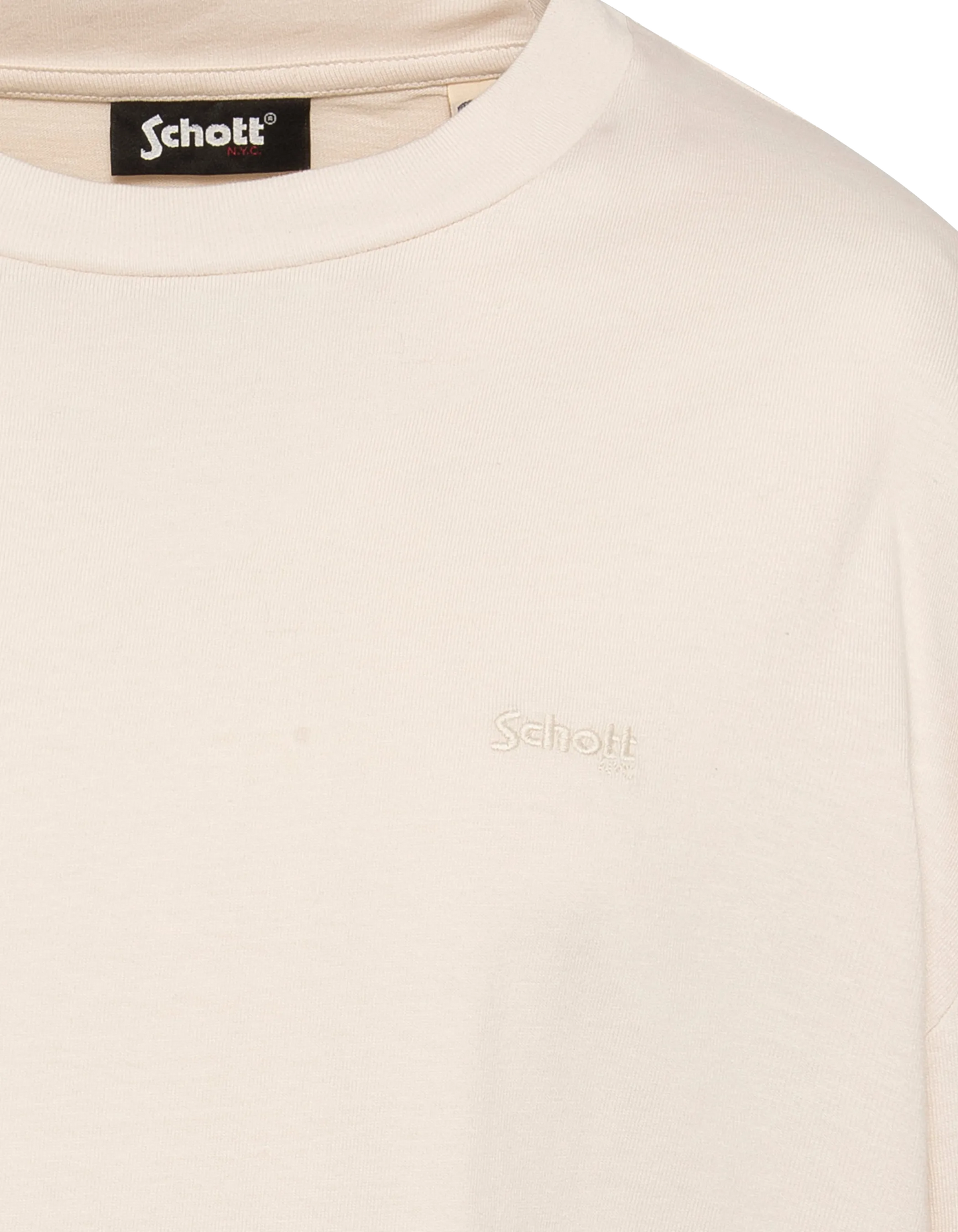 Langarmweißes T-Shirt