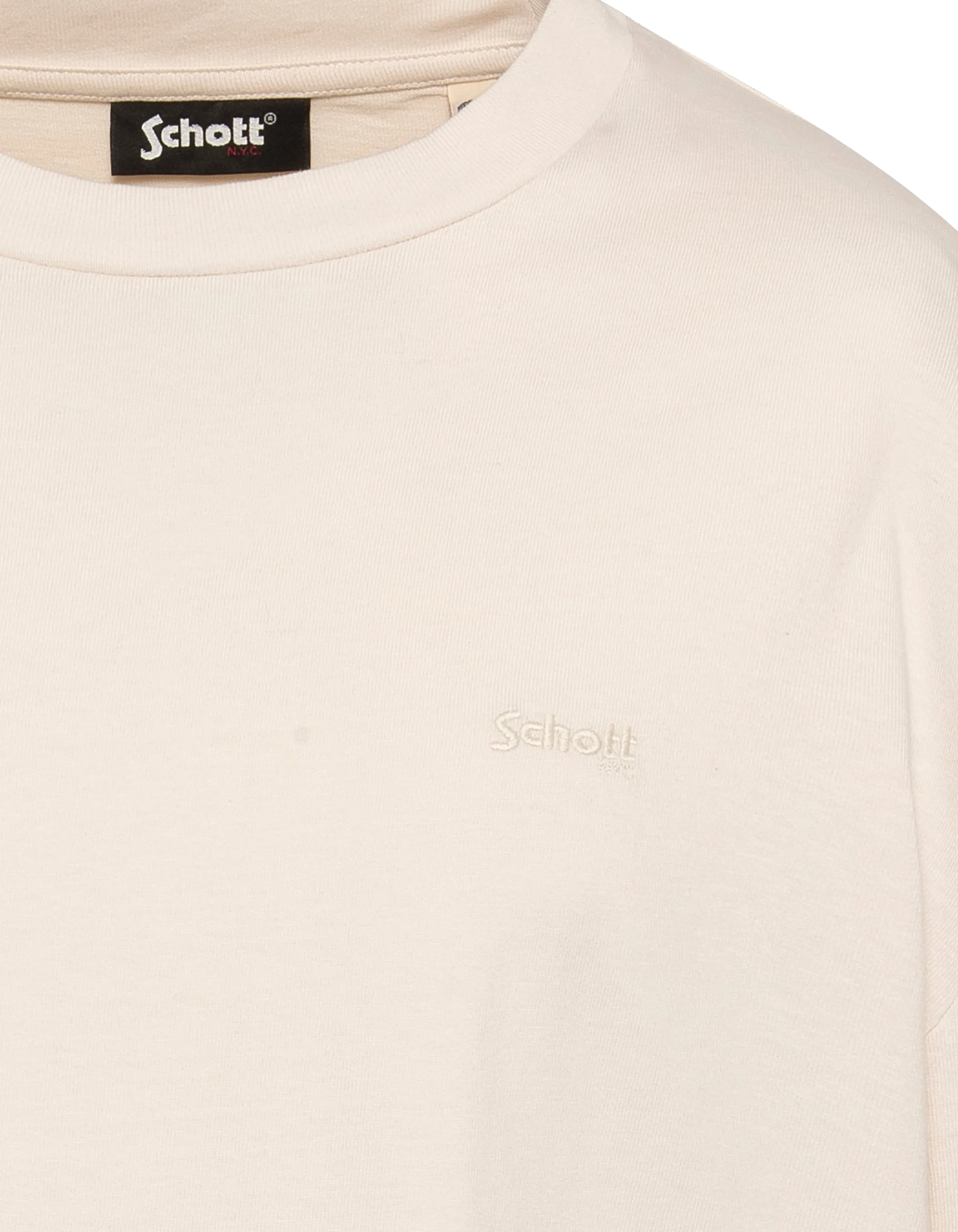 Langarmweißes T-Shirt-5