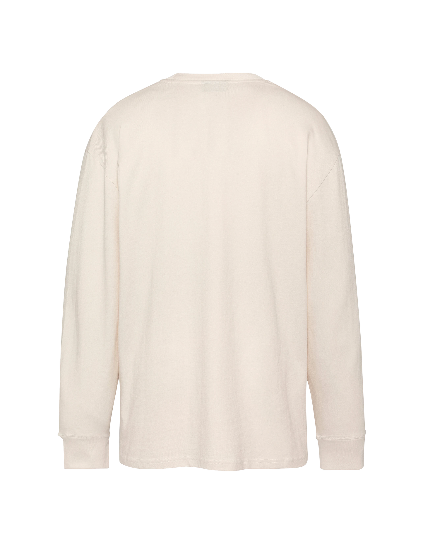 Langarmweißes T-Shirt