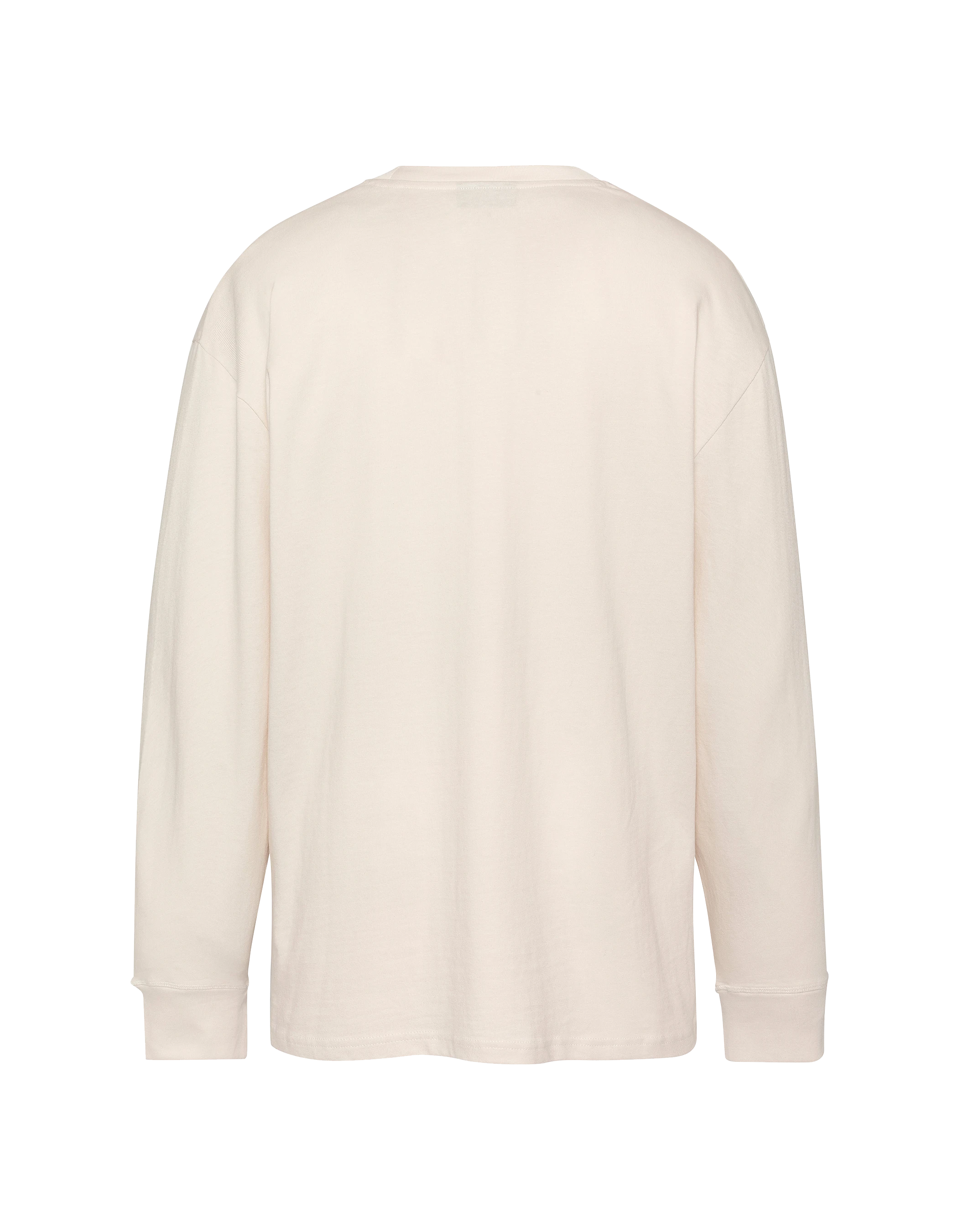 Langarmweißes T-Shirt-6