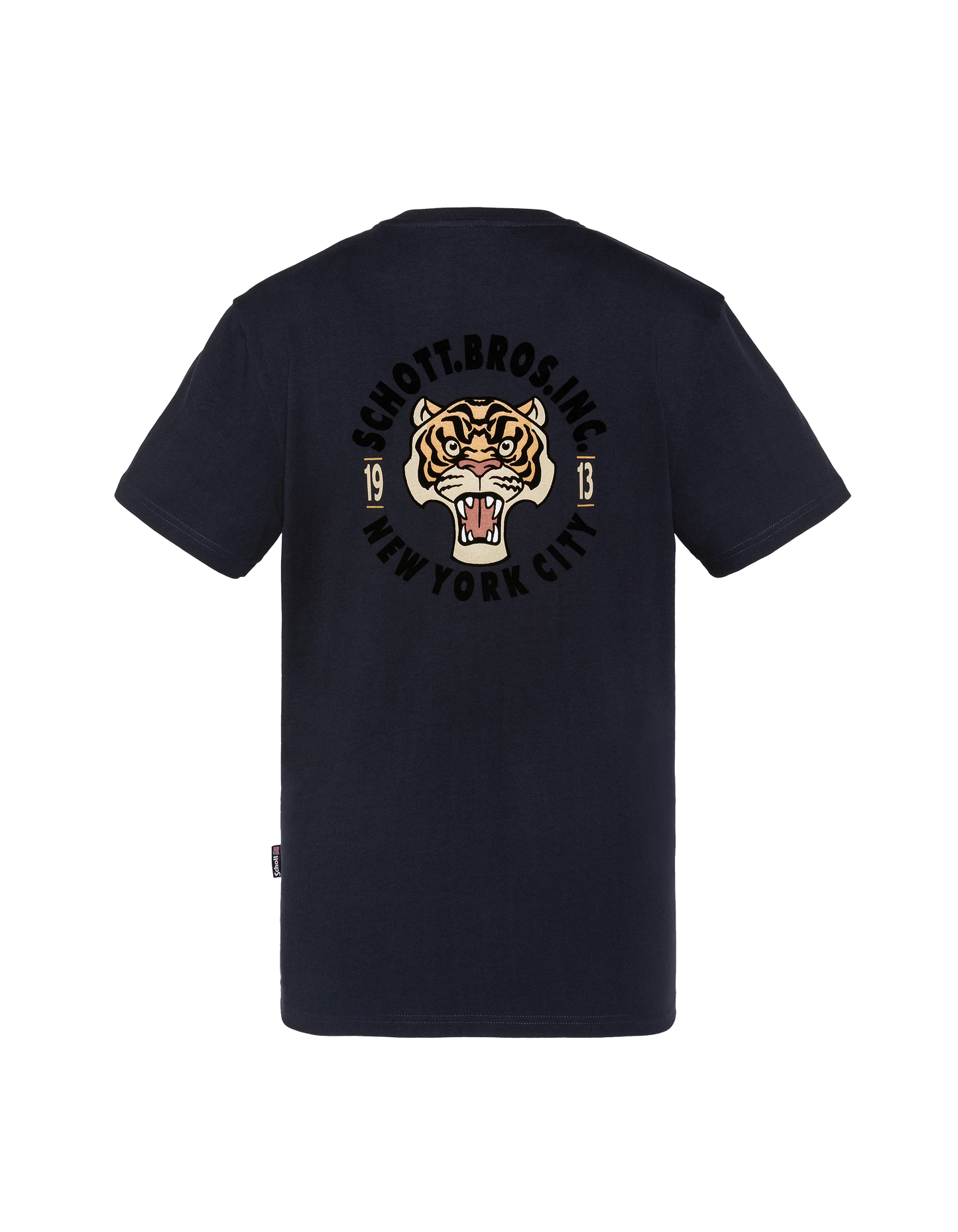 T-shirt bleu marine avec mascotte tigre