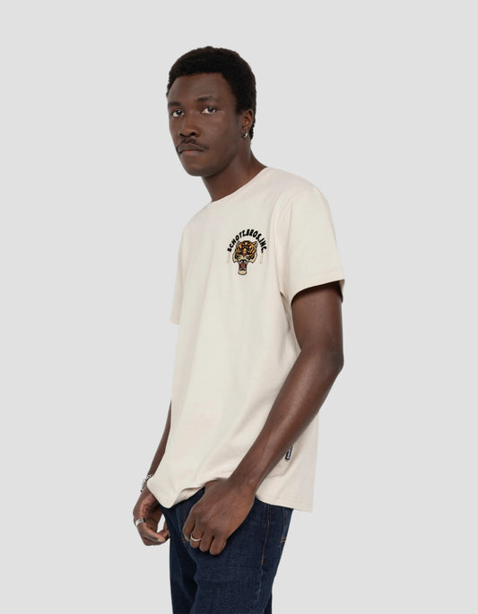 T-shirt blanc avec mascotte tigre