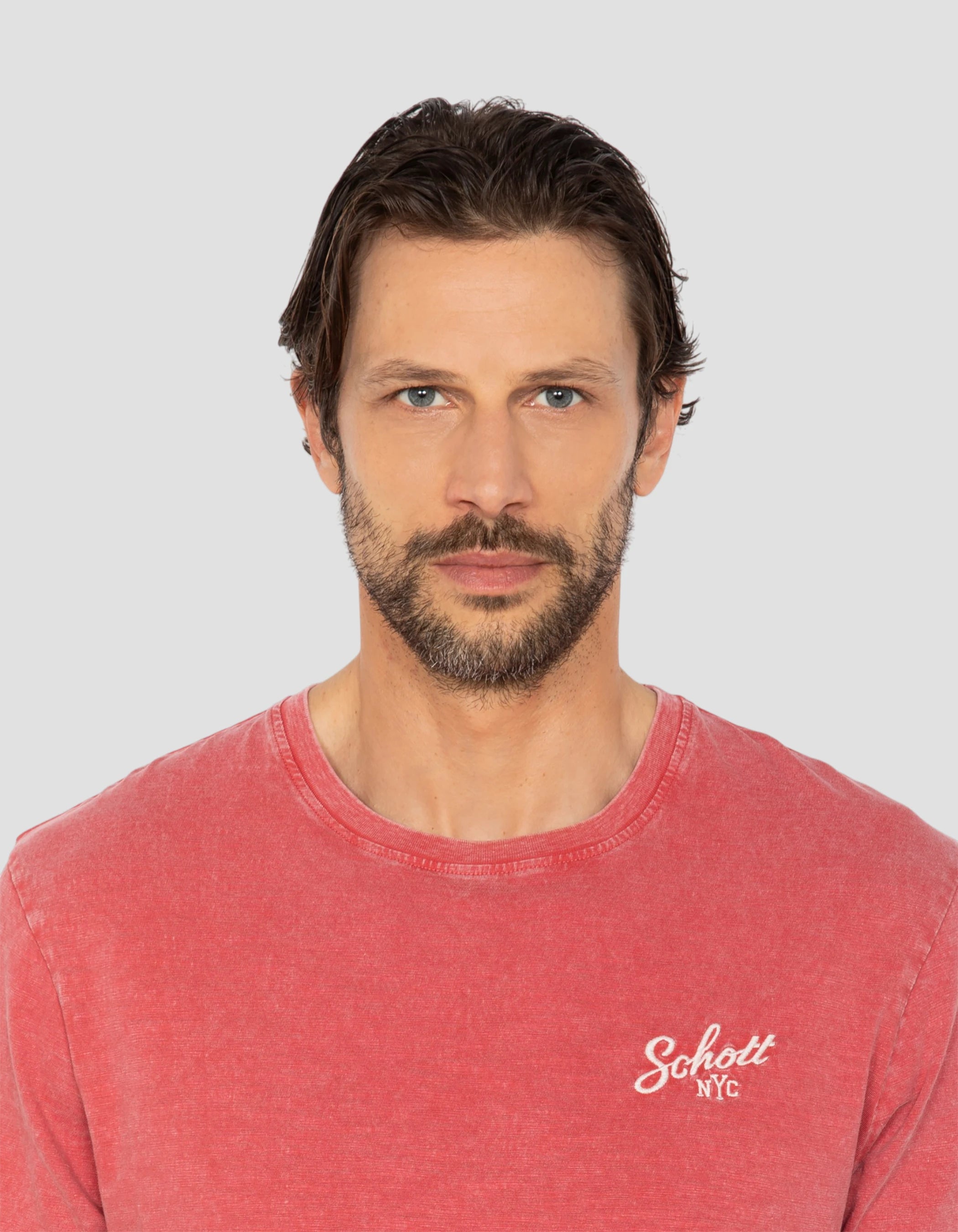 T-shirt city district rouge-4