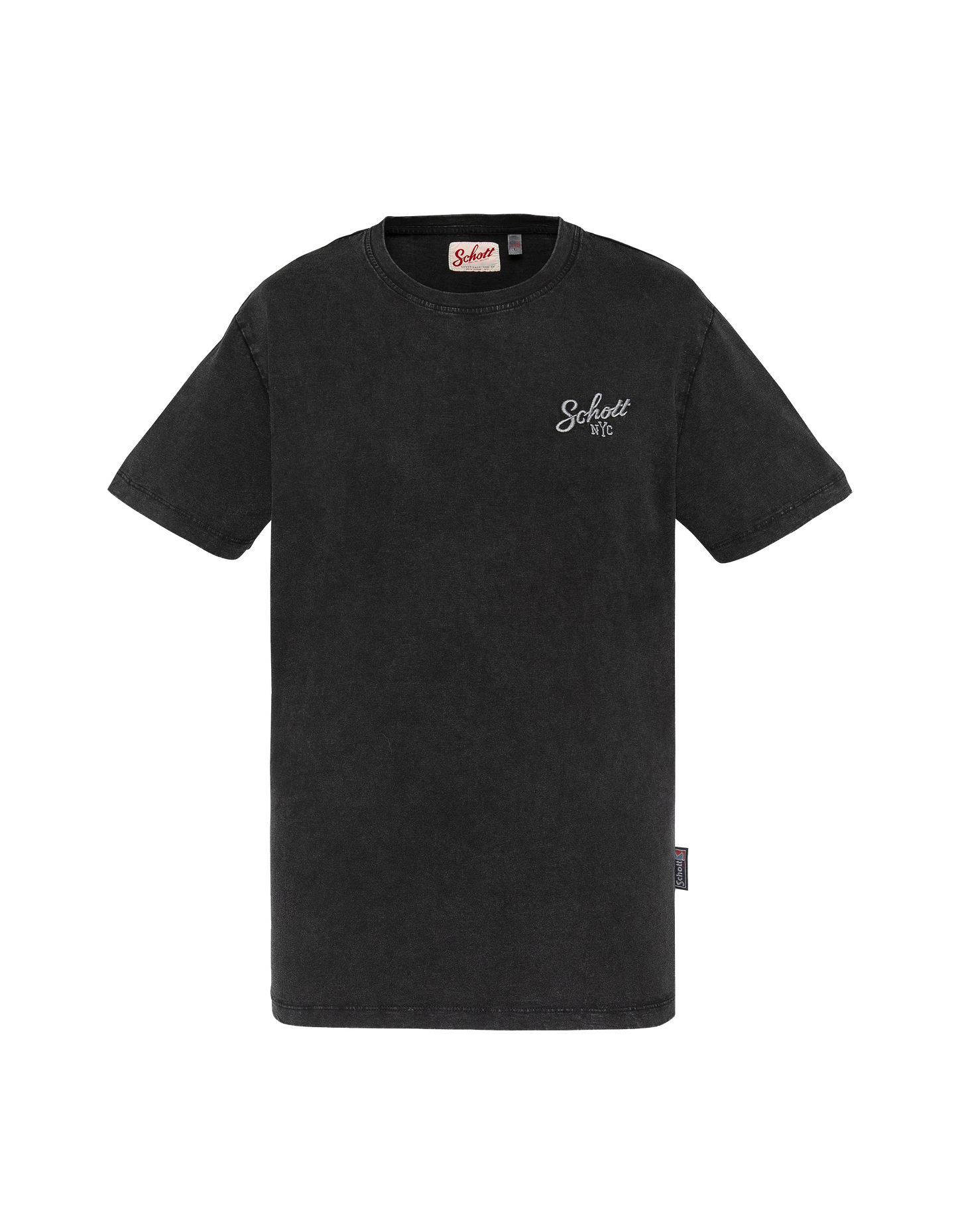 T-shirt city district noir délavé