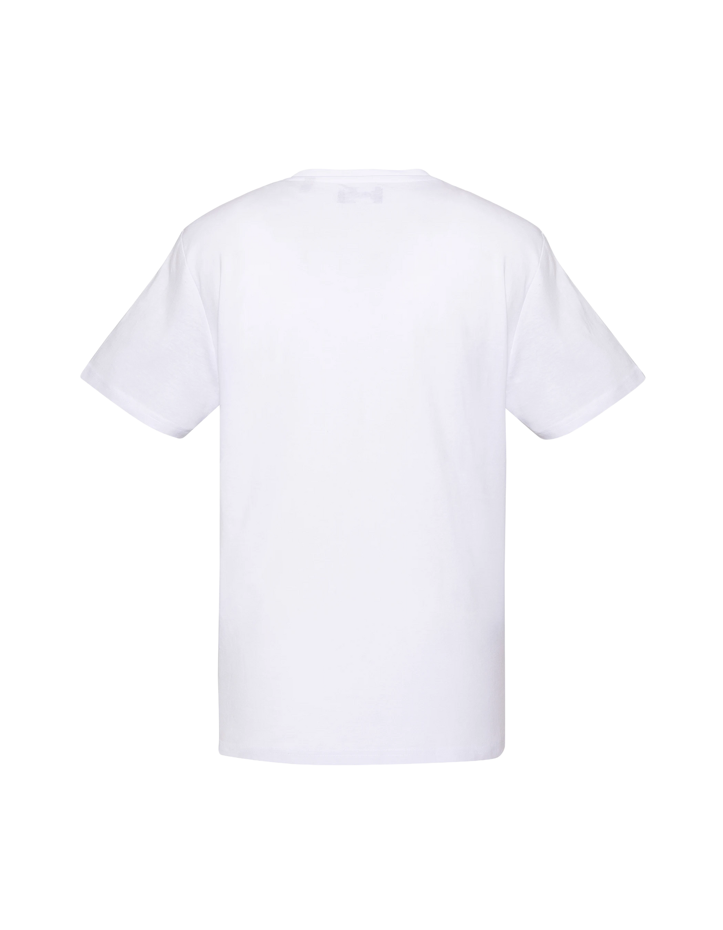 Weißes T-Shirt mit Schott Motor Club-Aufdruck