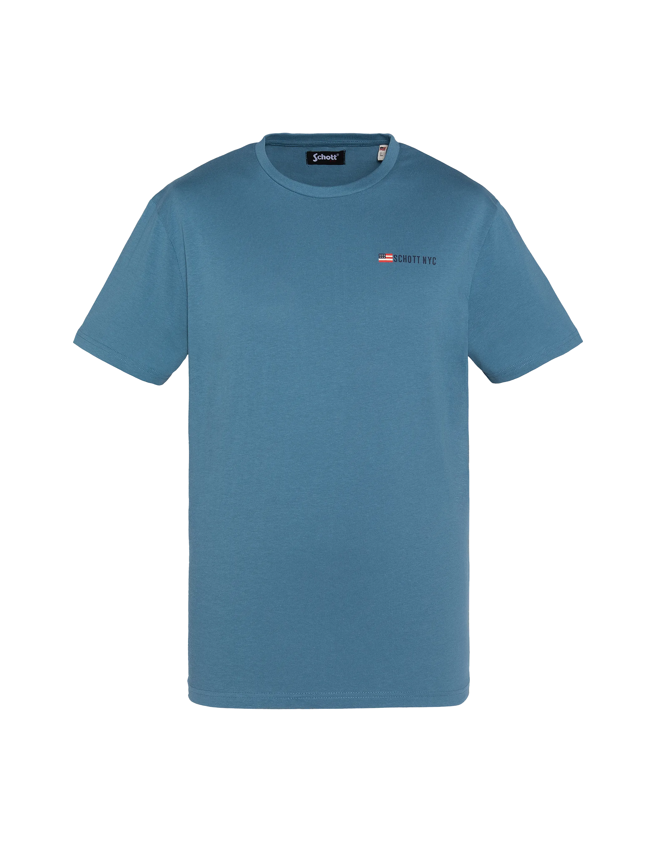 Stampa t-shirt blu dell'esercito-1