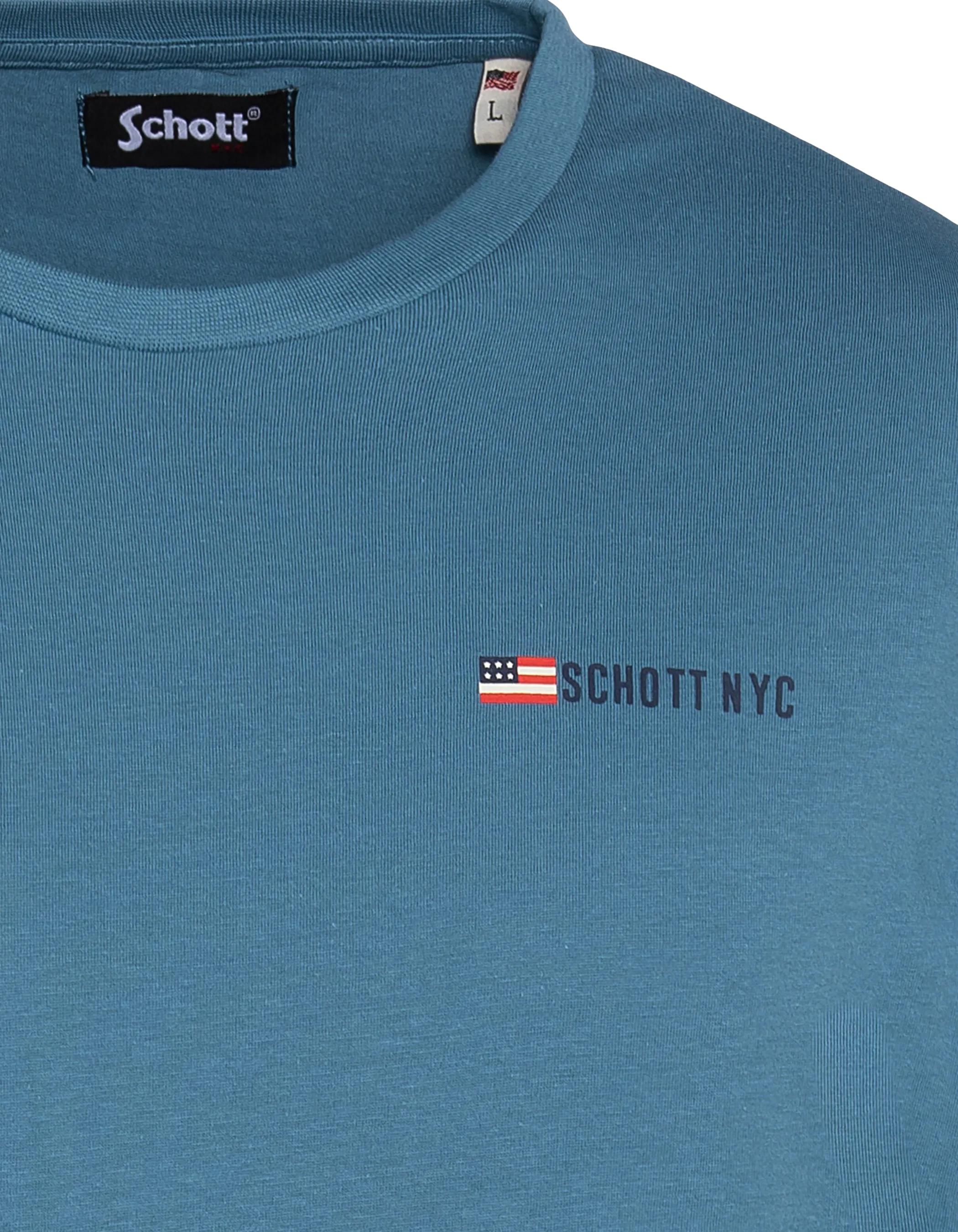 Stampa t-shirt blu dell'esercito-3