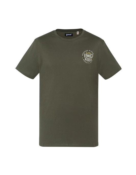 Khaki t-shirt printed 1903 Rider