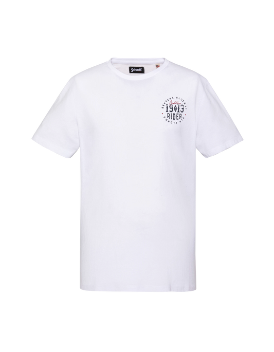White t-shirt printed 1903 Rider