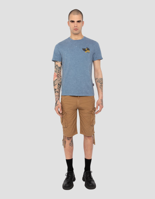 Camiseta de motociclista azul