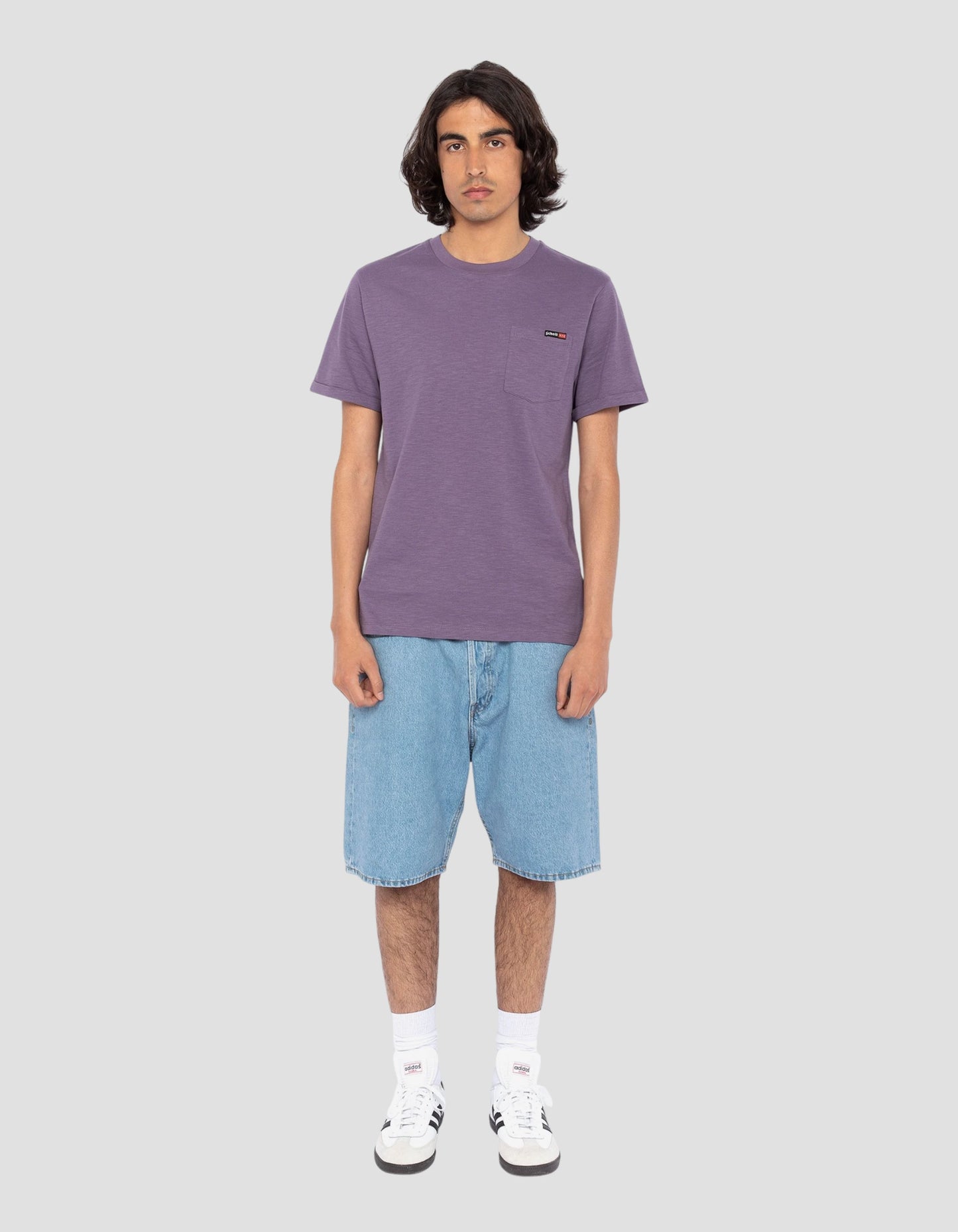 T-shirt con lilla effetto infiammato