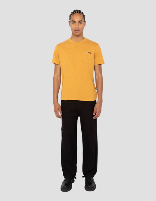 T-shirt jaune effet flammé