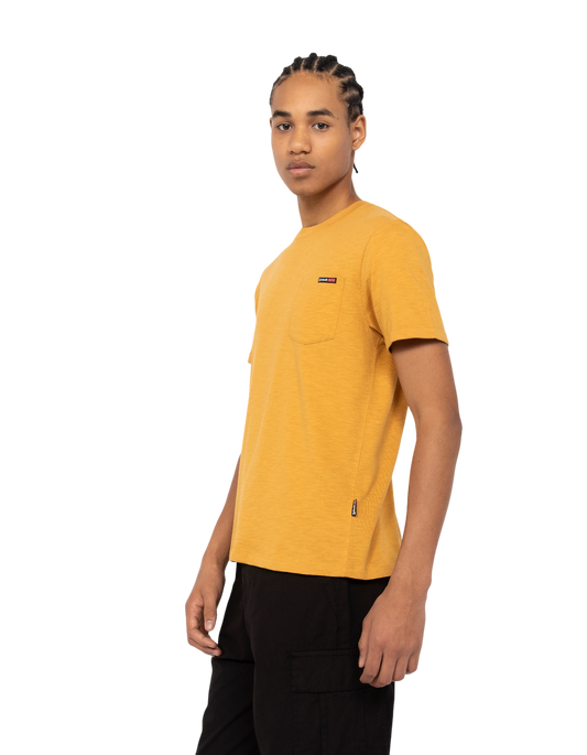 T-shirt jaune effet flammé