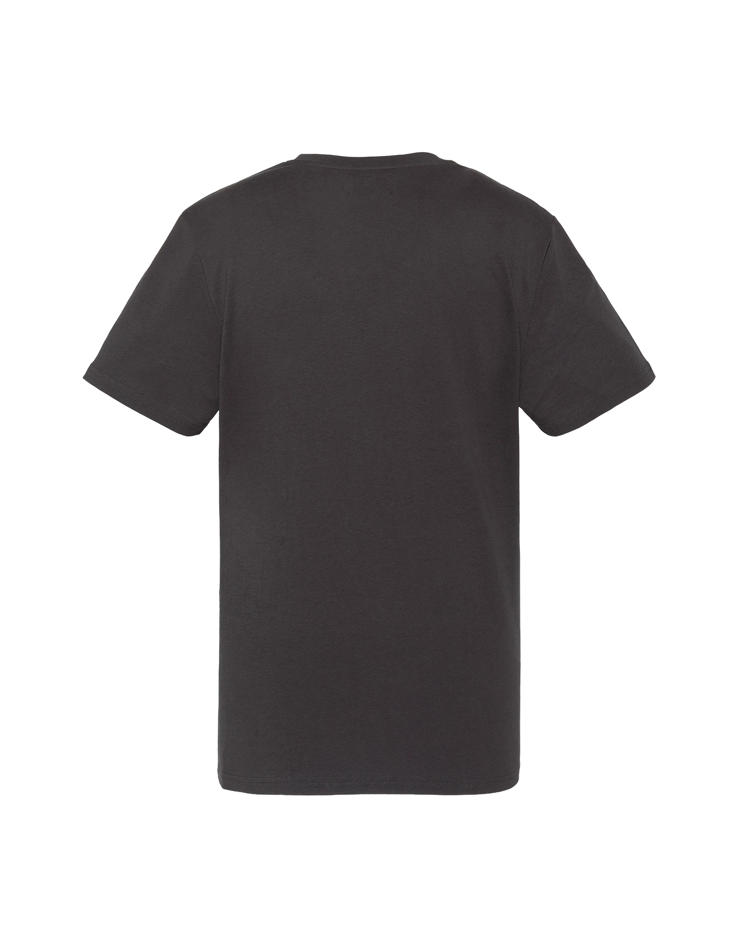 Anthrazitfarbenes T-Shirt mit U.S.N.-Aufdruck.