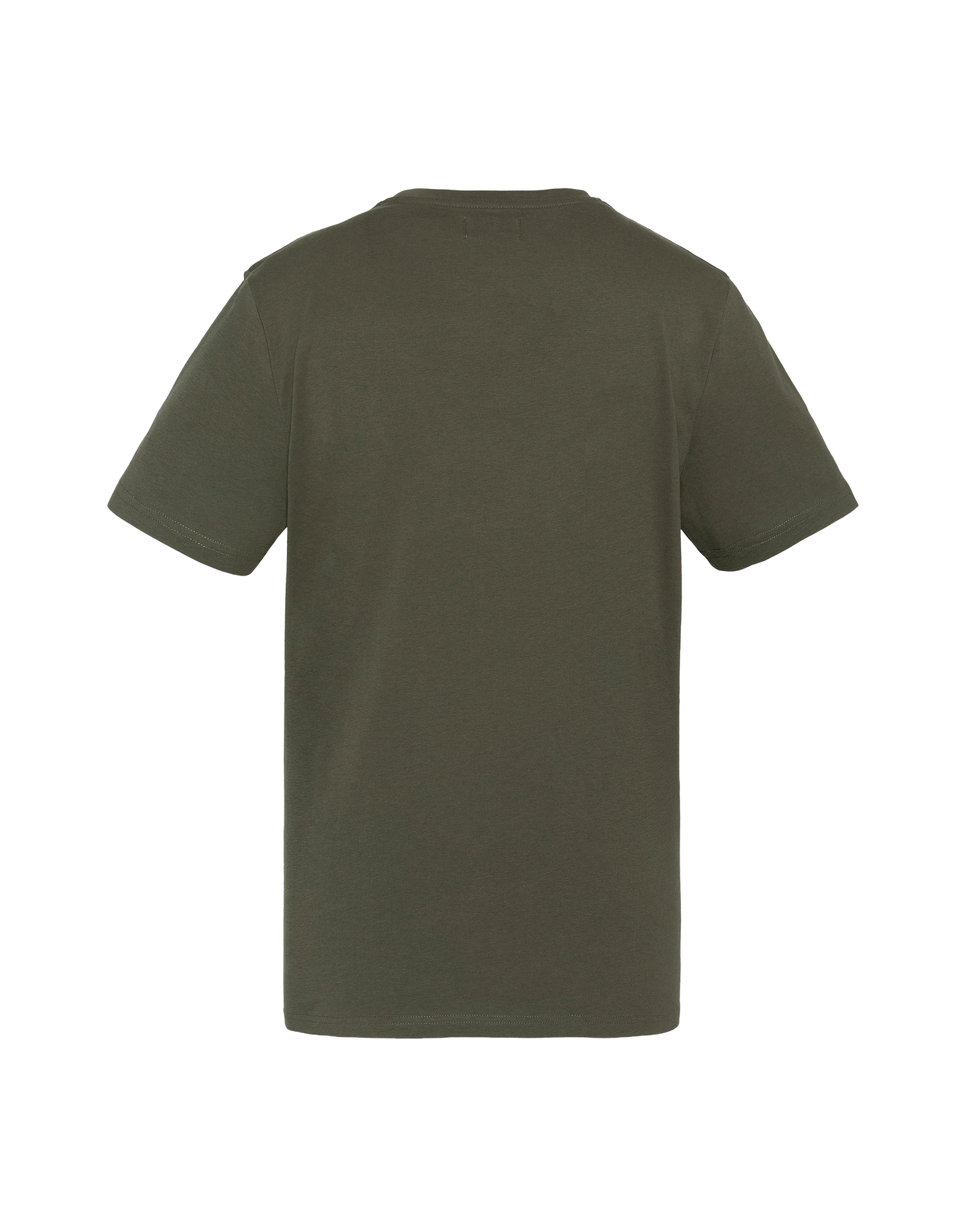 Khaki bedrucktes U.S.N. T-Shirt.