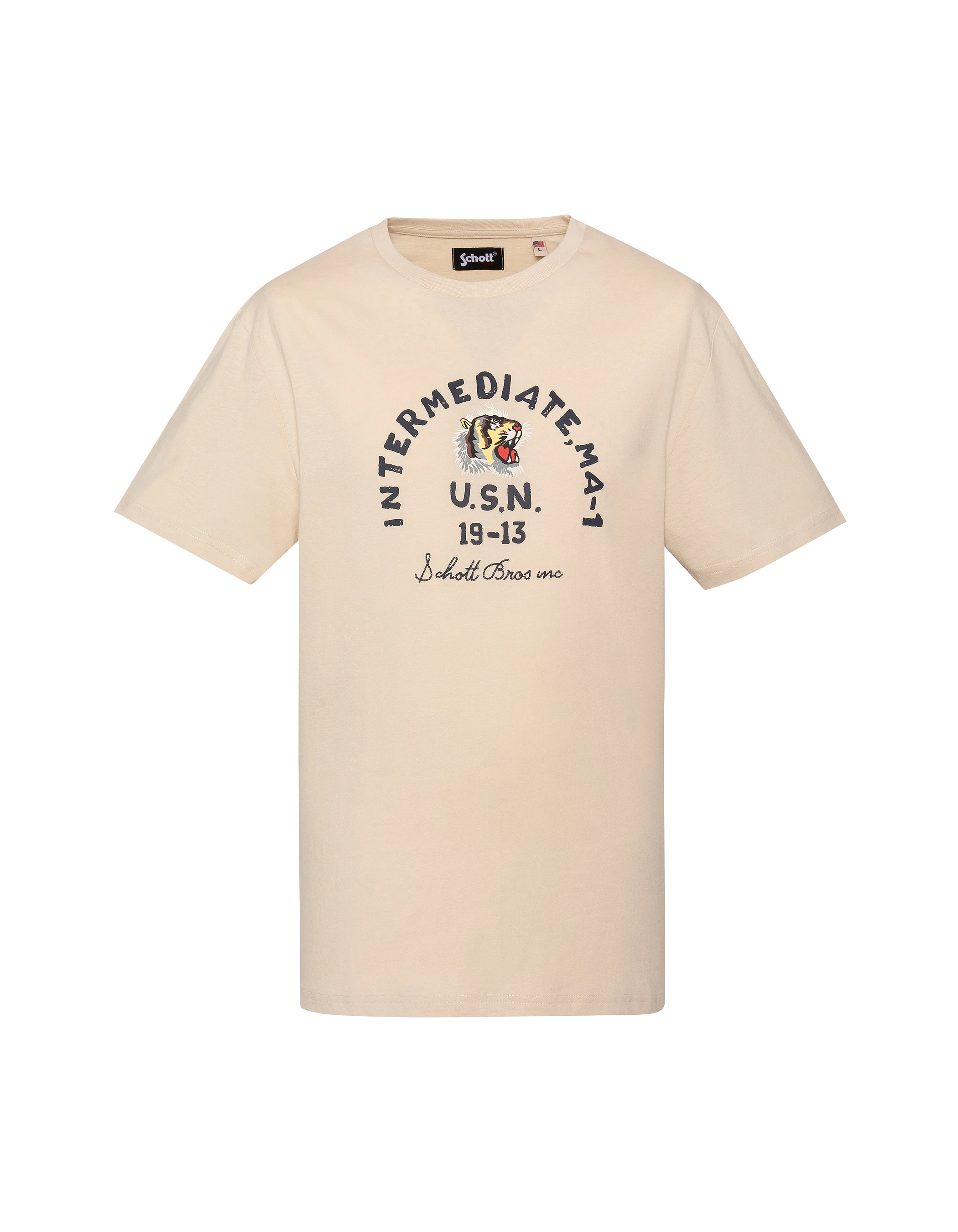 Sandgedrucktes U.S.N. T-Shirt-1