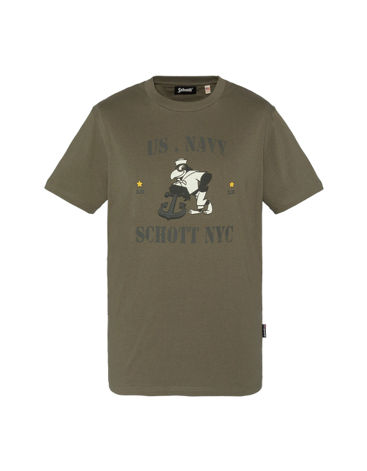 US Navy Cartoon Khaki T-Shirt