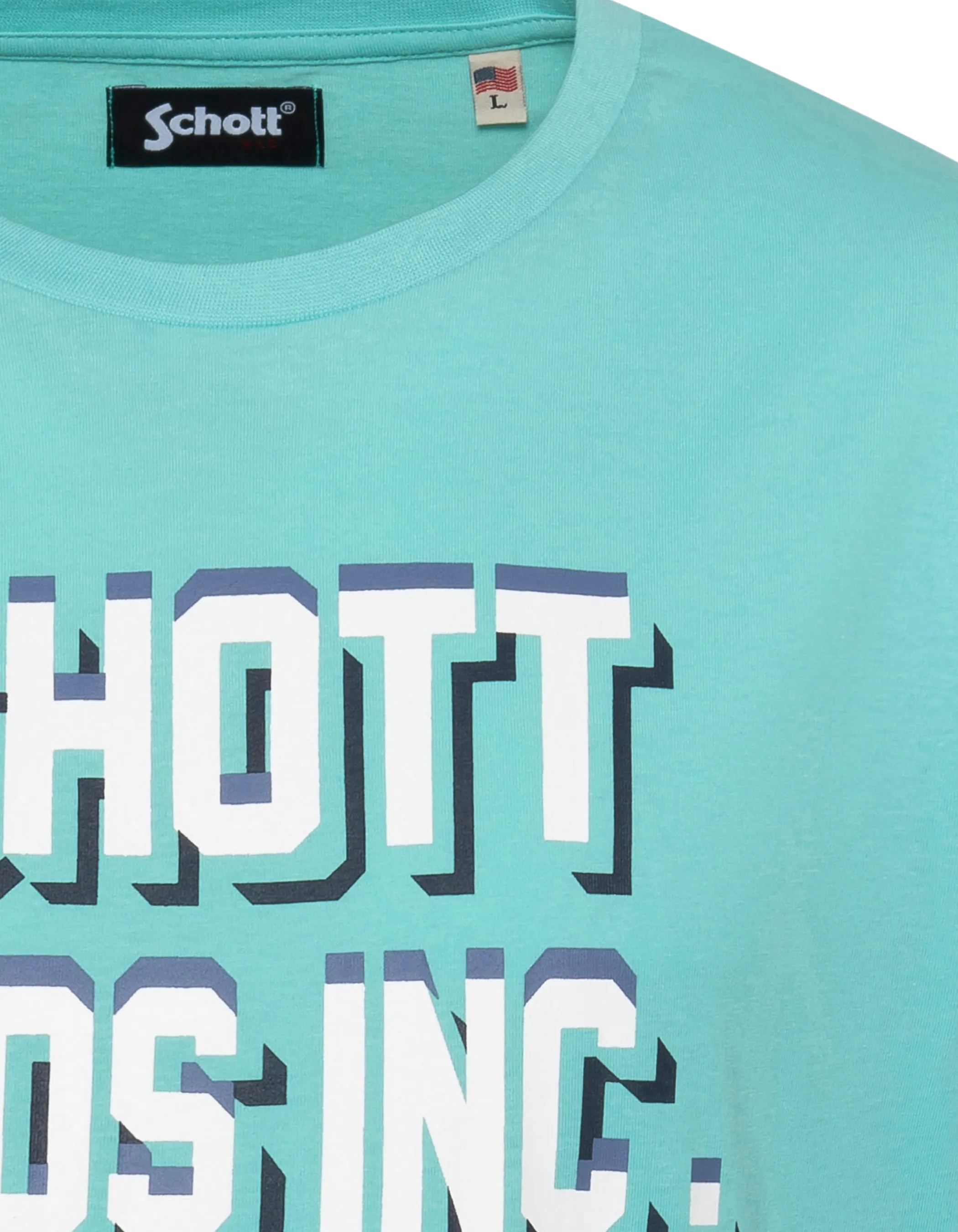 Schott Bros Inc. bedrucktes Lagunen-T-Shirt-3