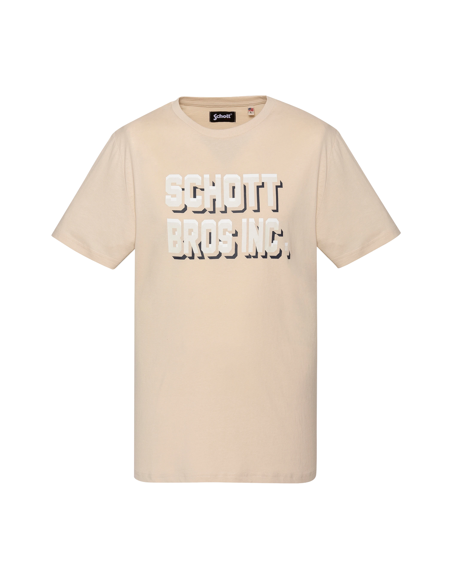 Sandbedrucktes T-Shirt Schott Bros Inc.