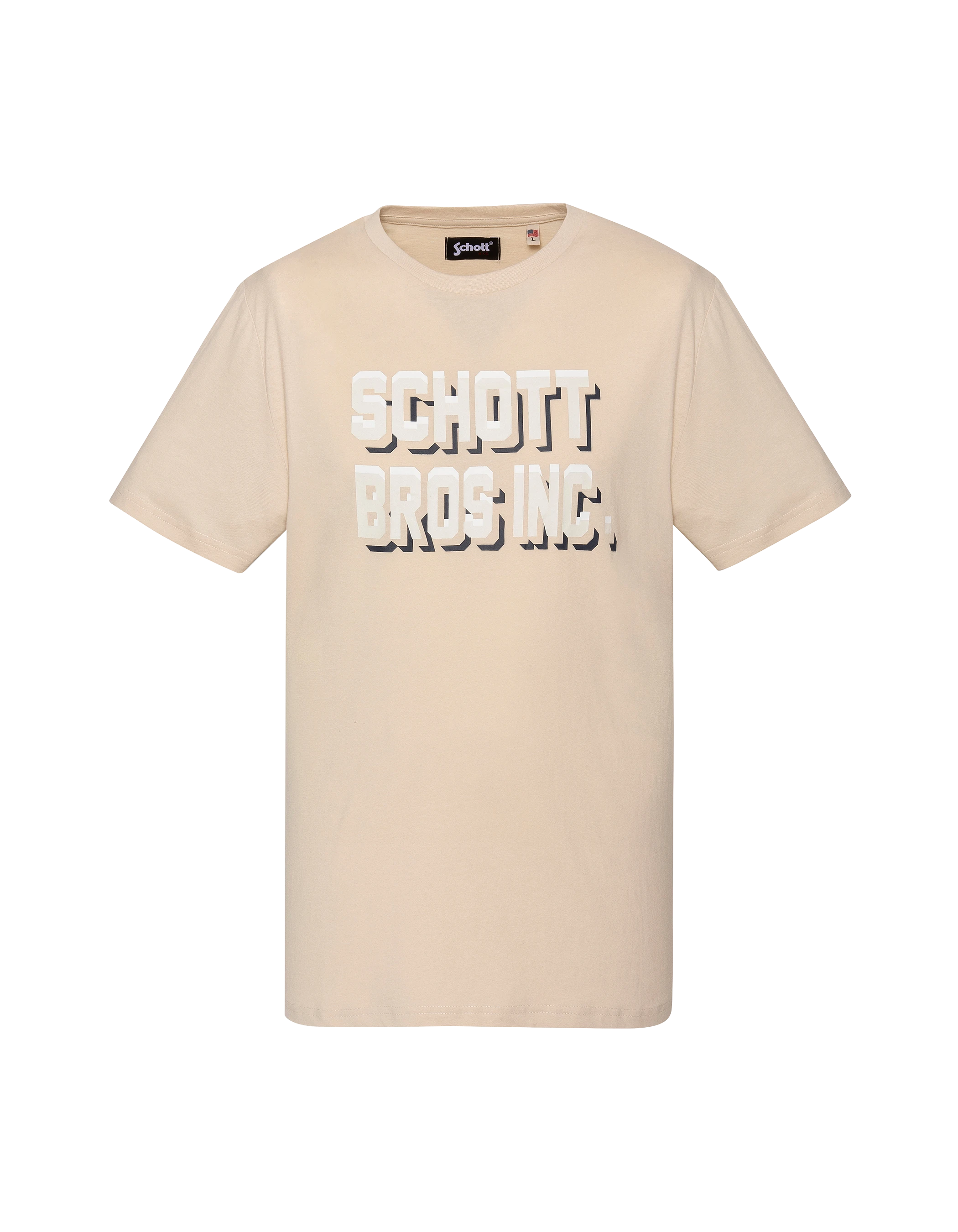 Sandbedrucktes T-Shirt Schott Bros Inc.-1