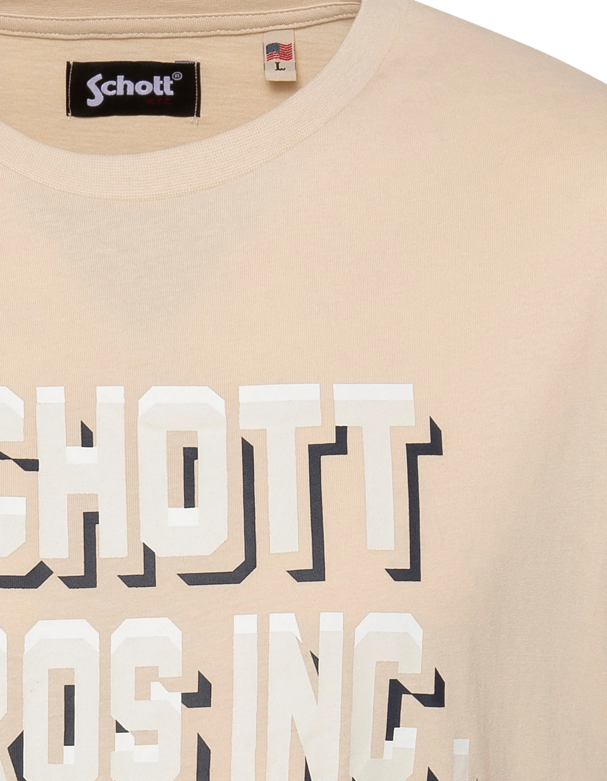 Sandbedrucktes T-Shirt Schott Bros Inc.-3