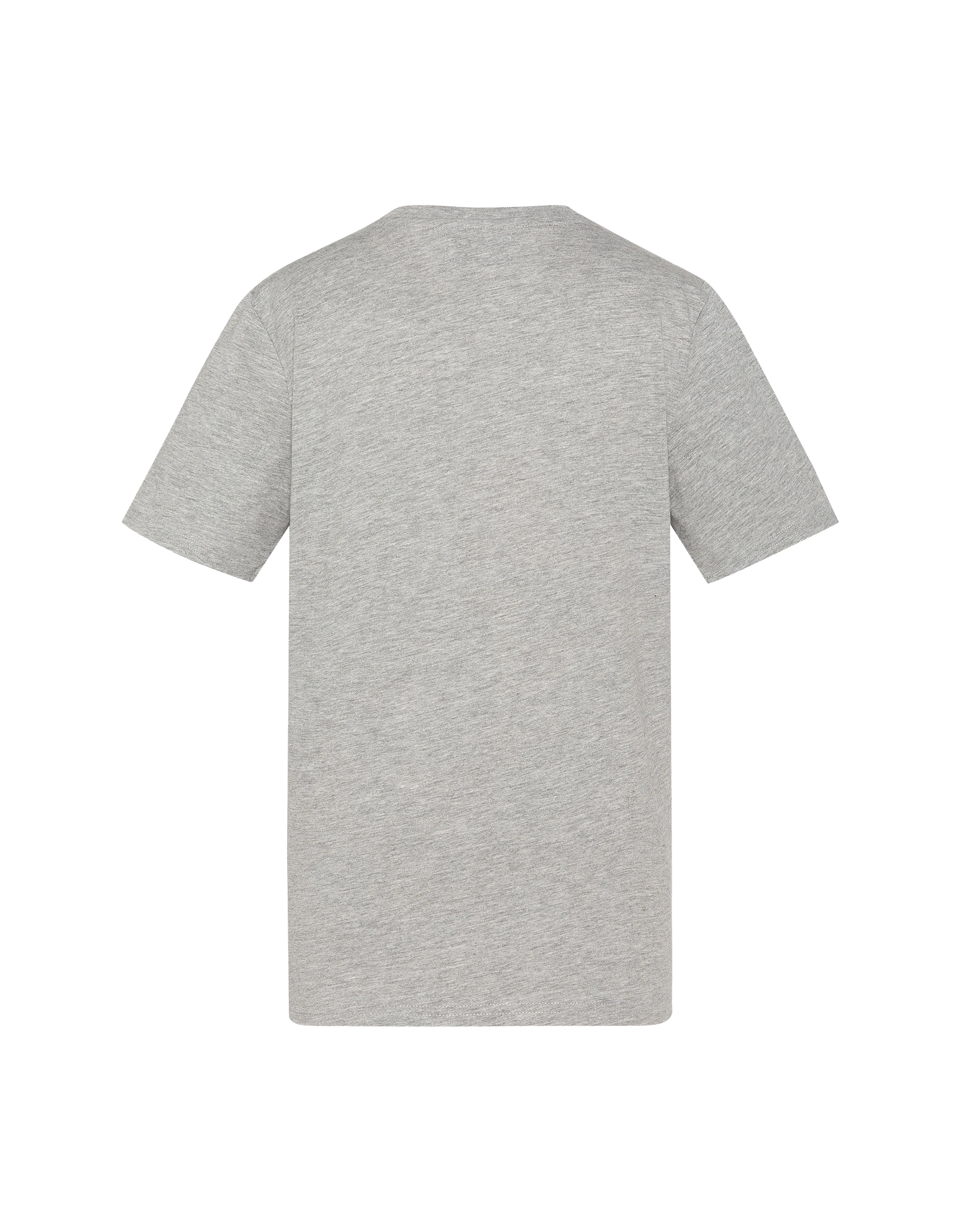 T-shirt gris chiné imprimé logo vintage