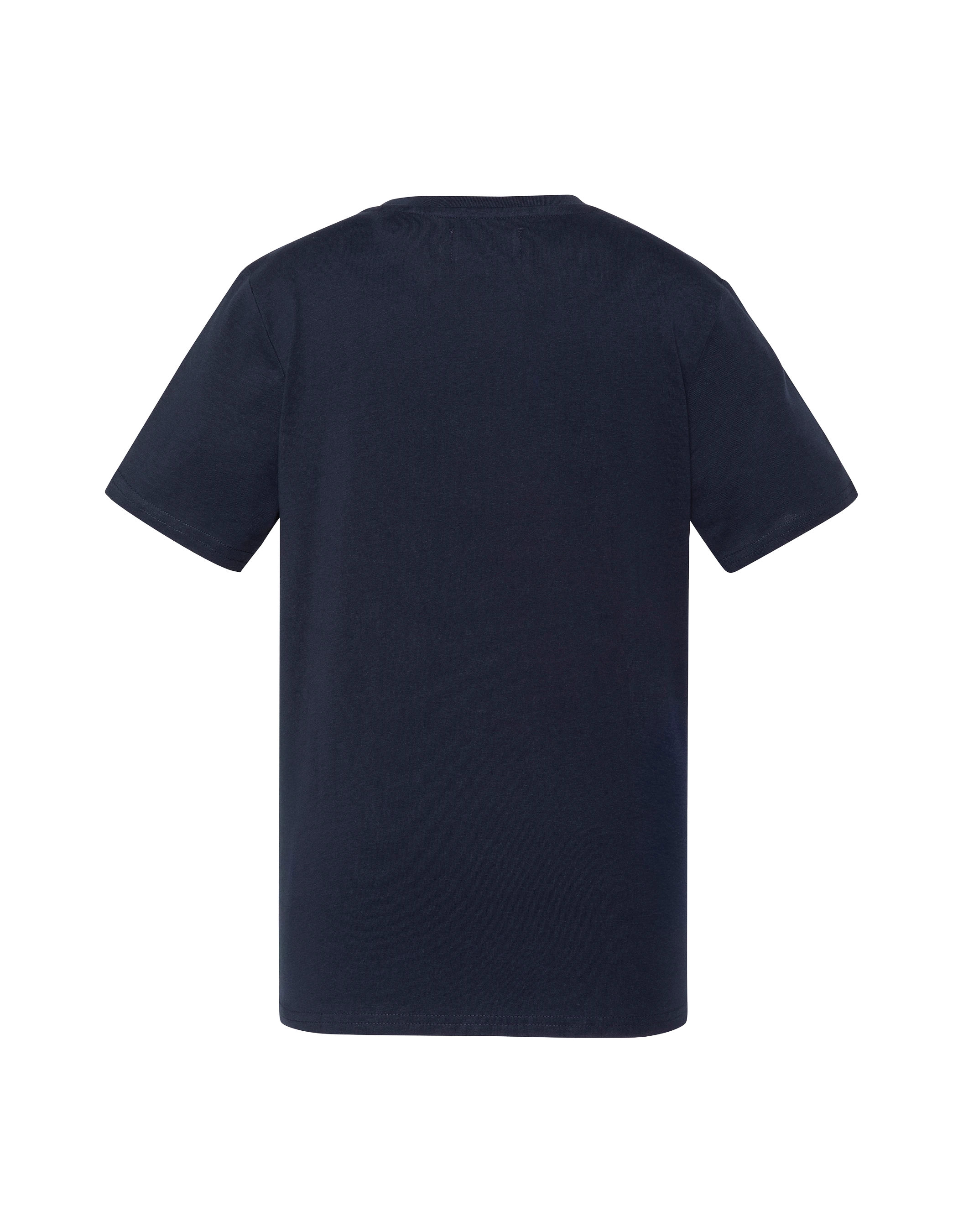 T-shirt bleu marine imprimé logo vintage-2