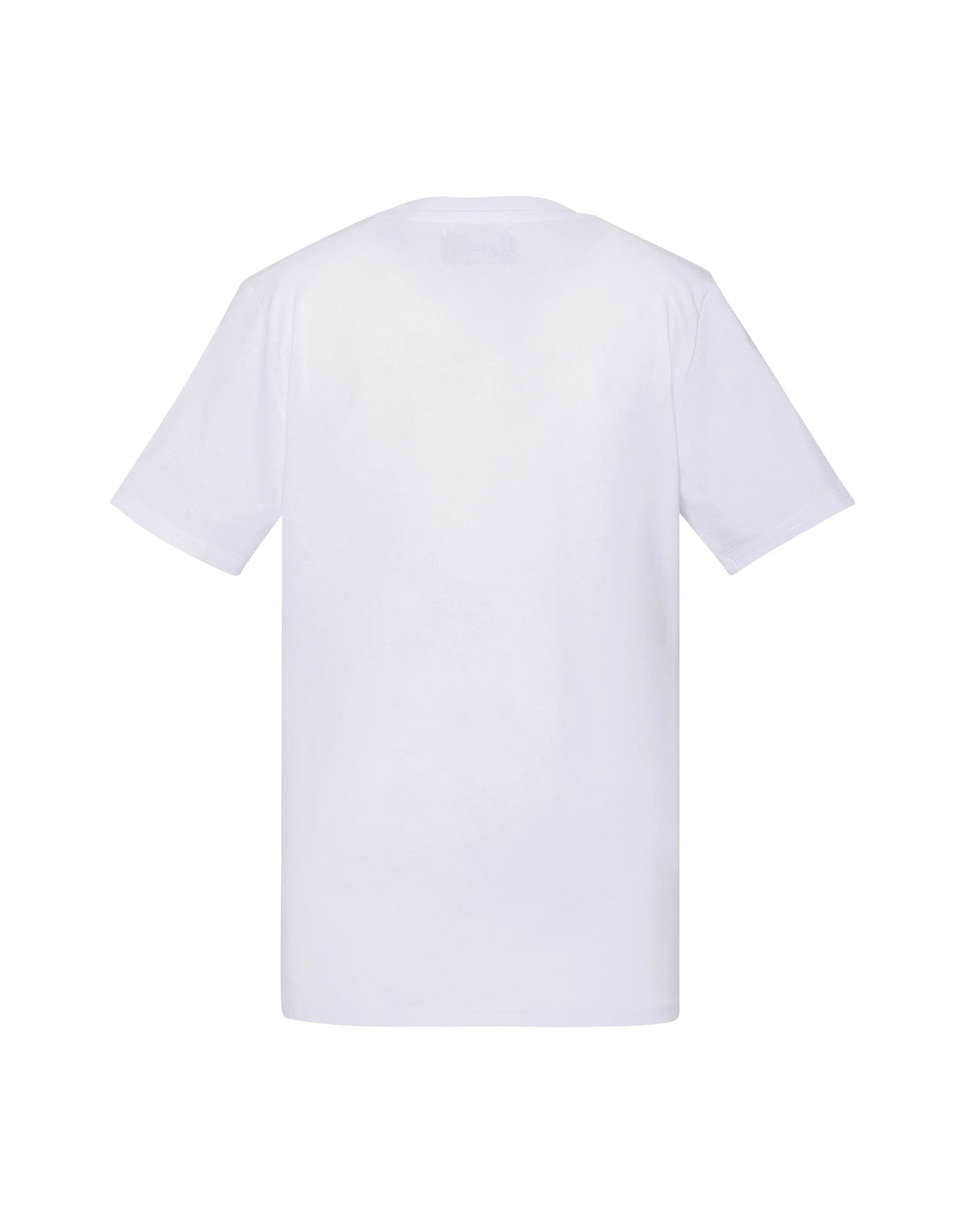 T-shirt blanc imprimé logo vintage