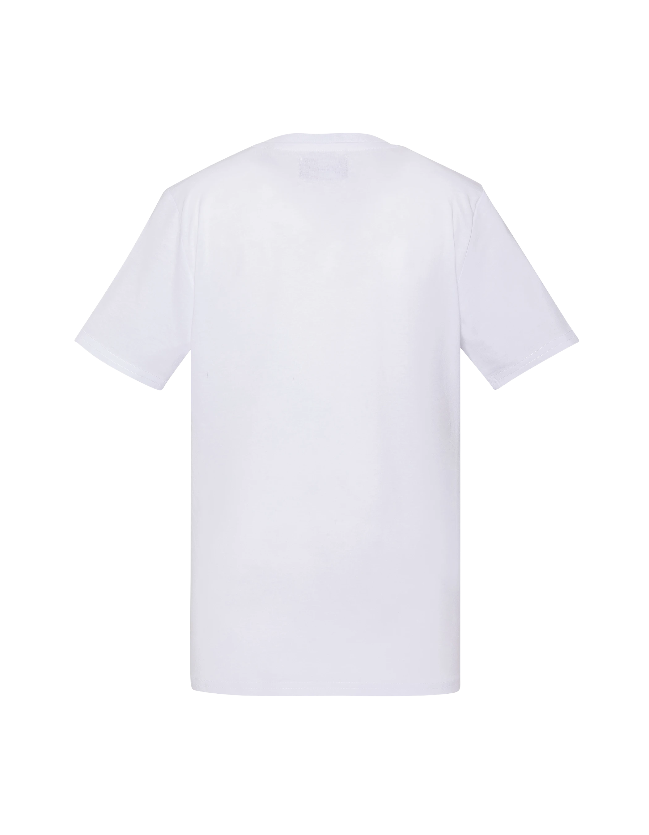 T-shirt blanc imprimé logo vintage-2