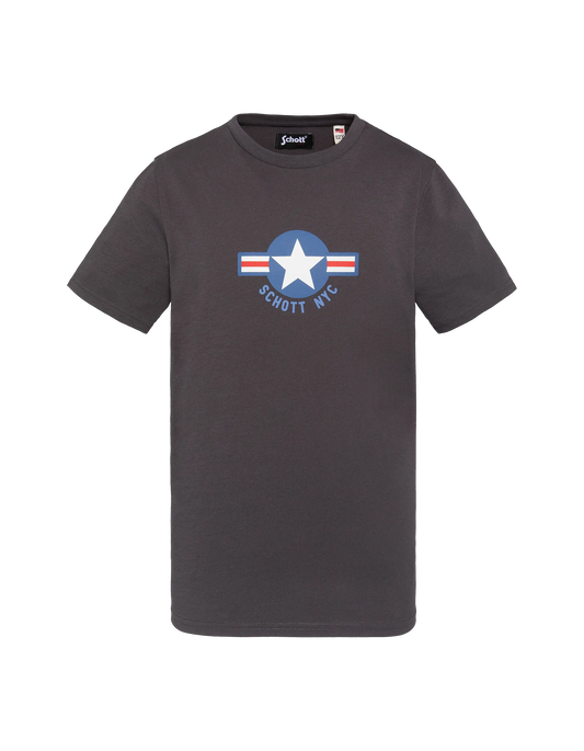 T-shirt anthracite imprimé enfant