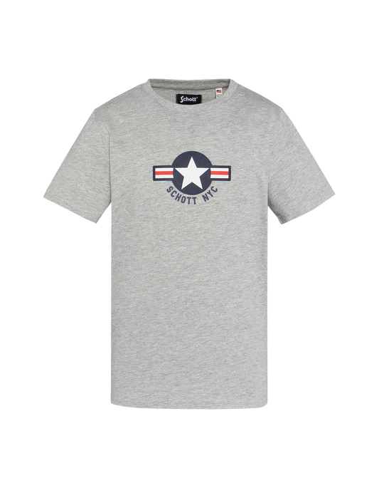 Gedrucktes grau graues T-Shirt für Kinder