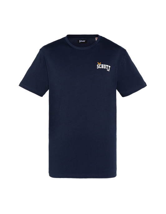 Star Printed Navy T-Shirt